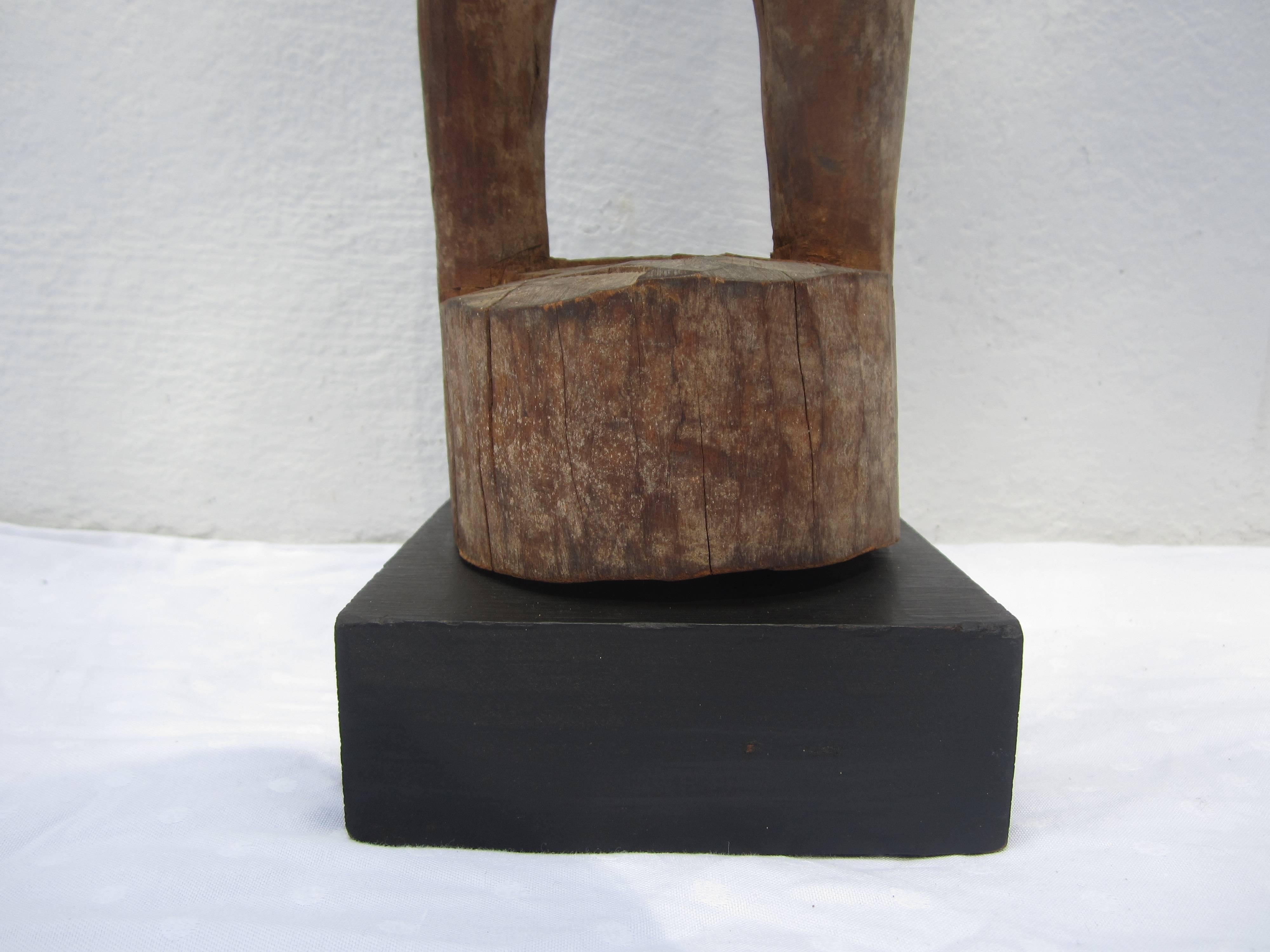 Tribal Wood Carved Statue For Sale 1