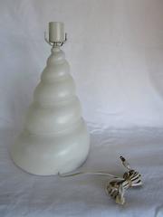 Plaster Lamp in Shape of a Swirl