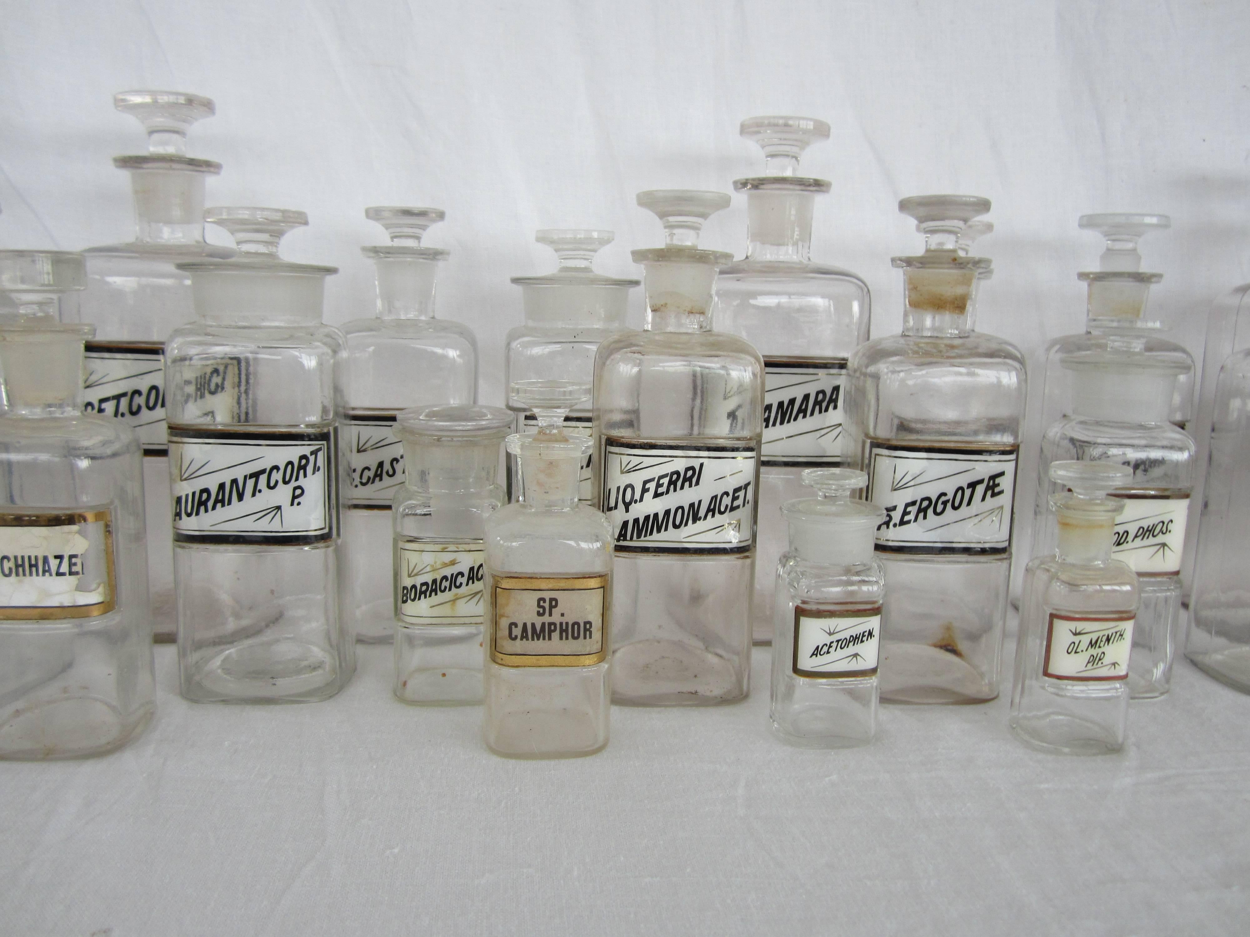 19th Century Apothecary Bottle Collection In Good Condition In East Hampton, NY