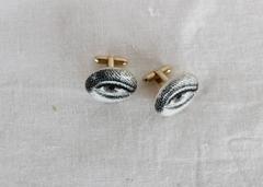 Pair of Rare Piero Fornasetti Cufflinks