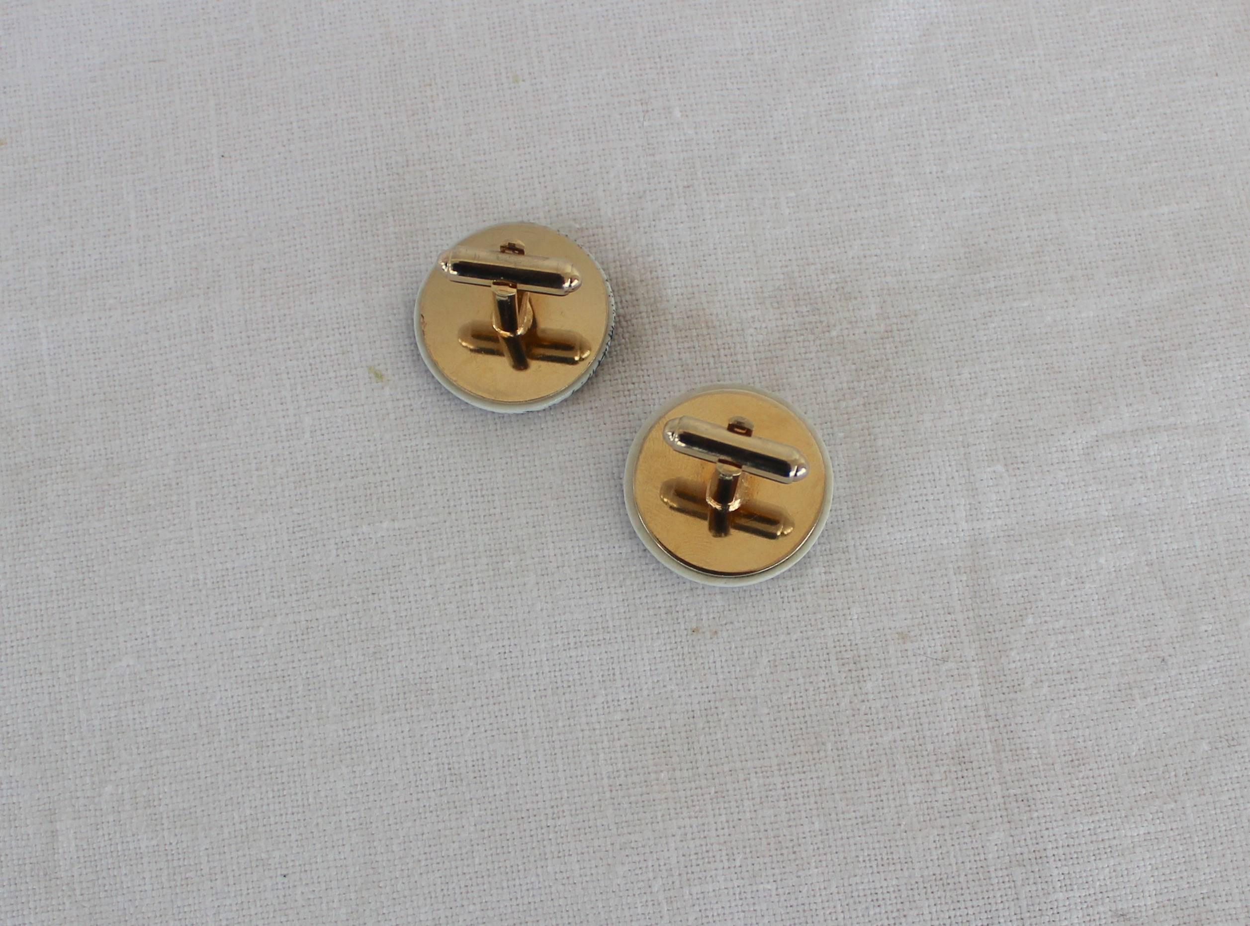 Italian Pair of Rare Piero Fornasetti Cufflinks