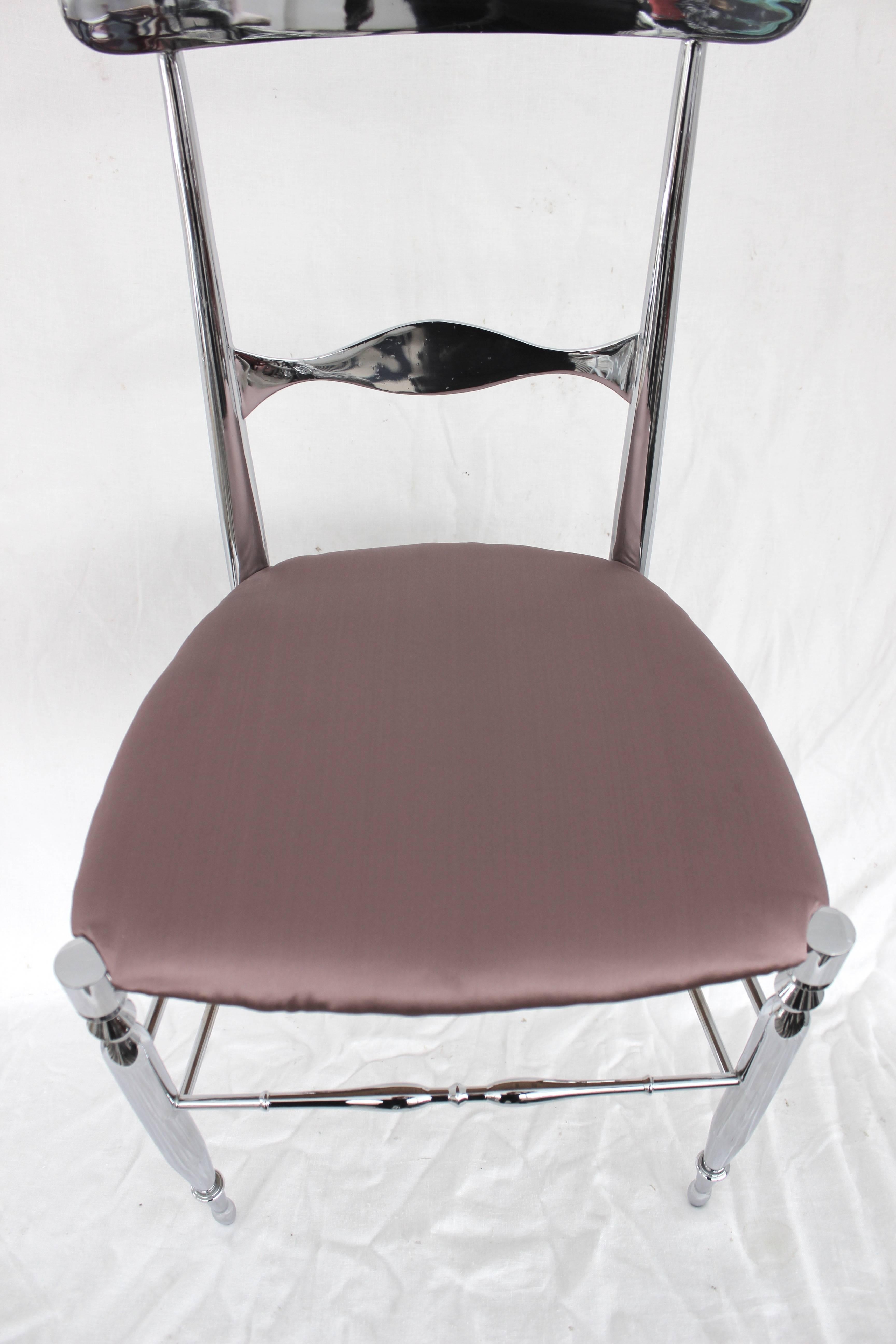 Italian Nickeled Chiavari Chair 2