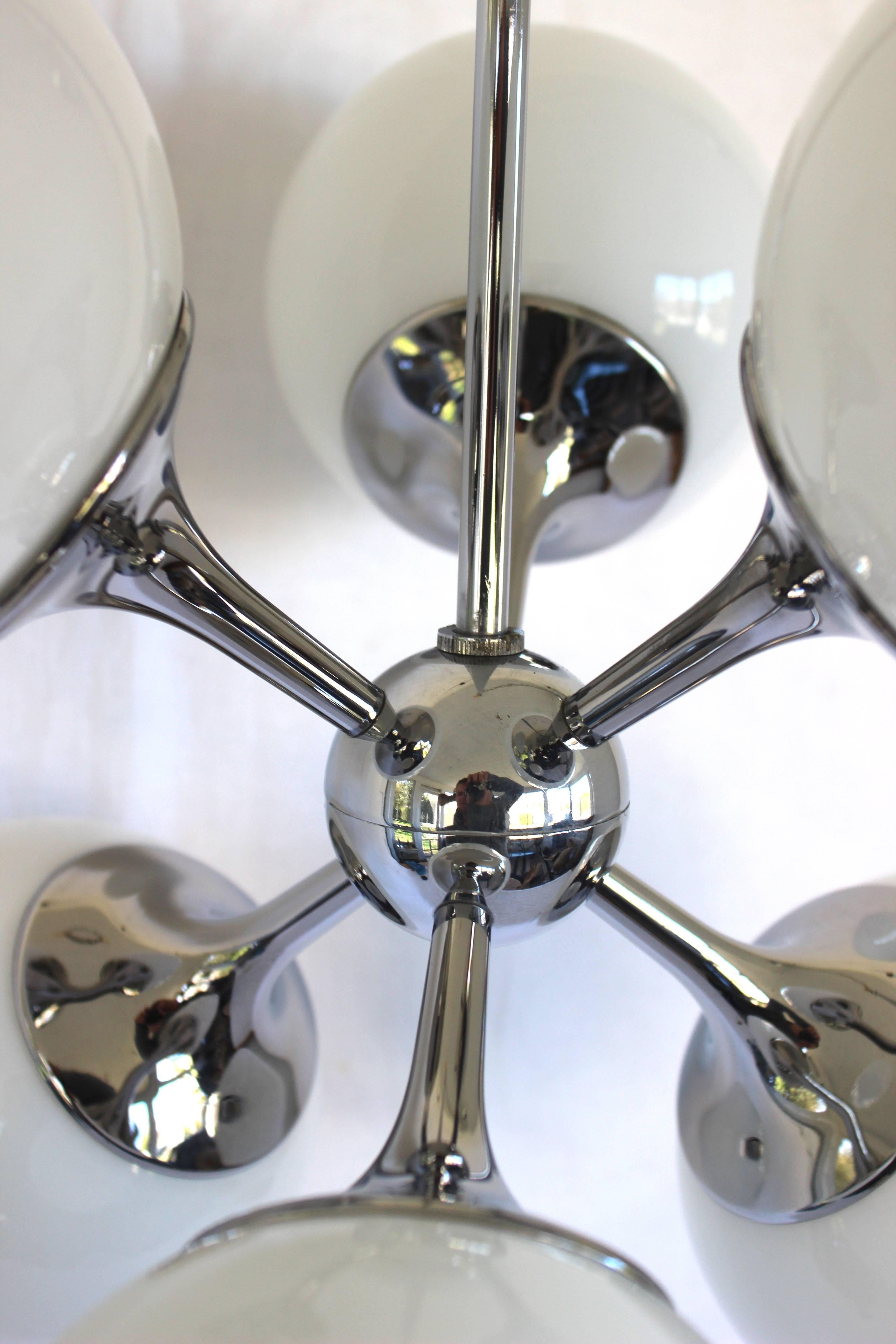 Americano Lampadario a sospensione Sputnik di Lightolier in vendita