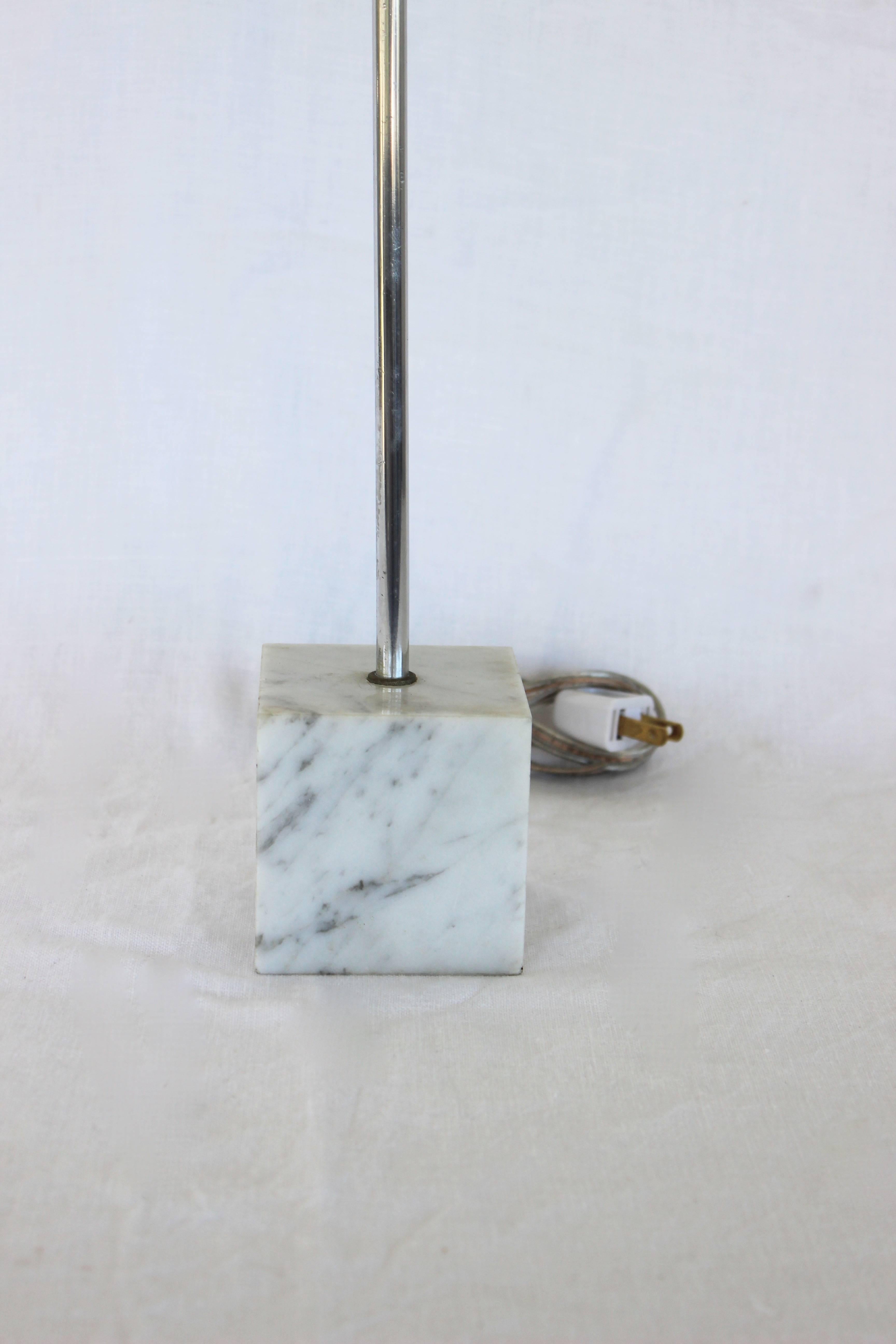 Robert Sonneman Marble Base Table Lamp In Good Condition For Sale In East Hampton, NY
