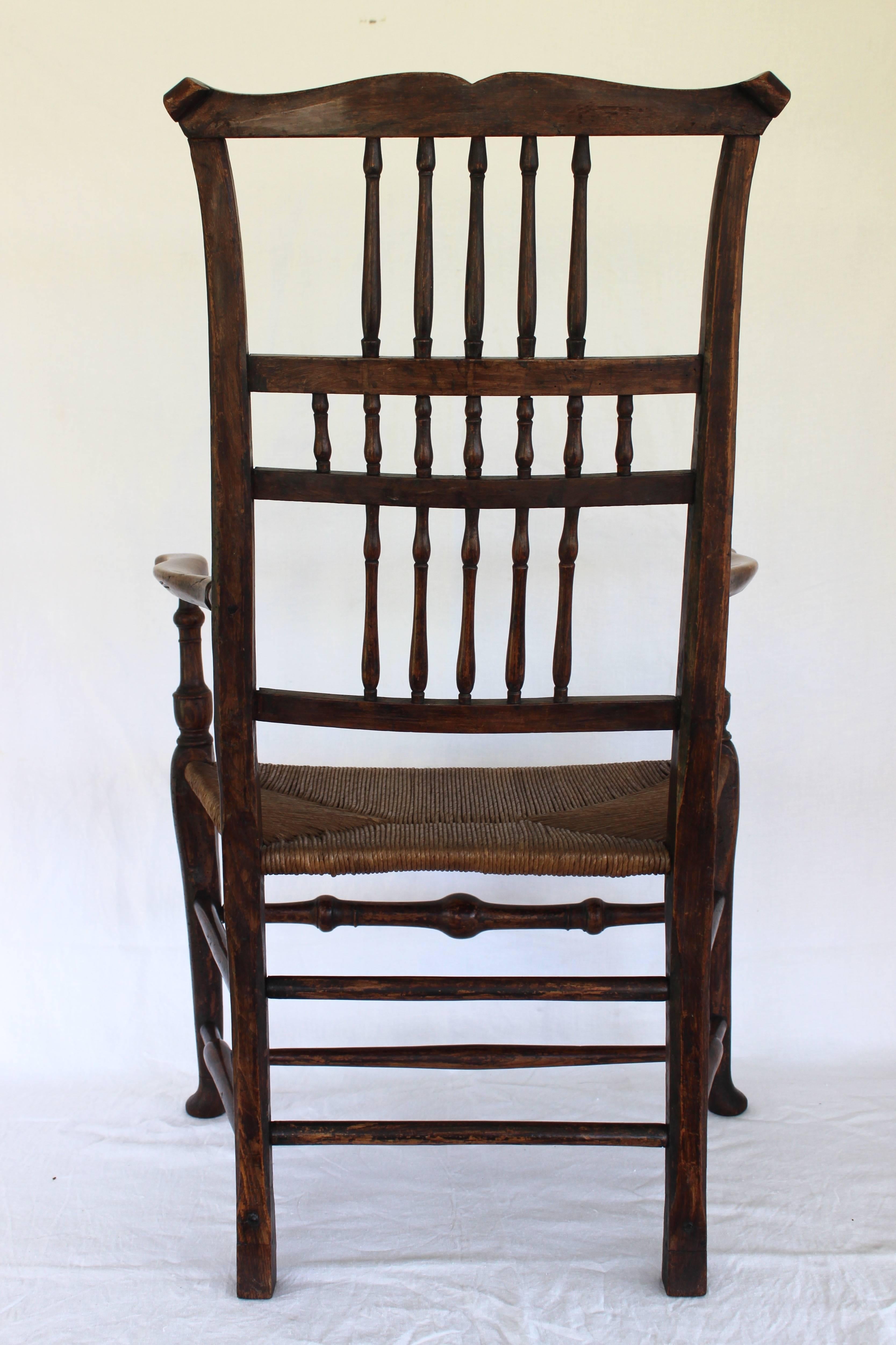 18th Century and Earlier 18th Century English Spindle Back Armchair