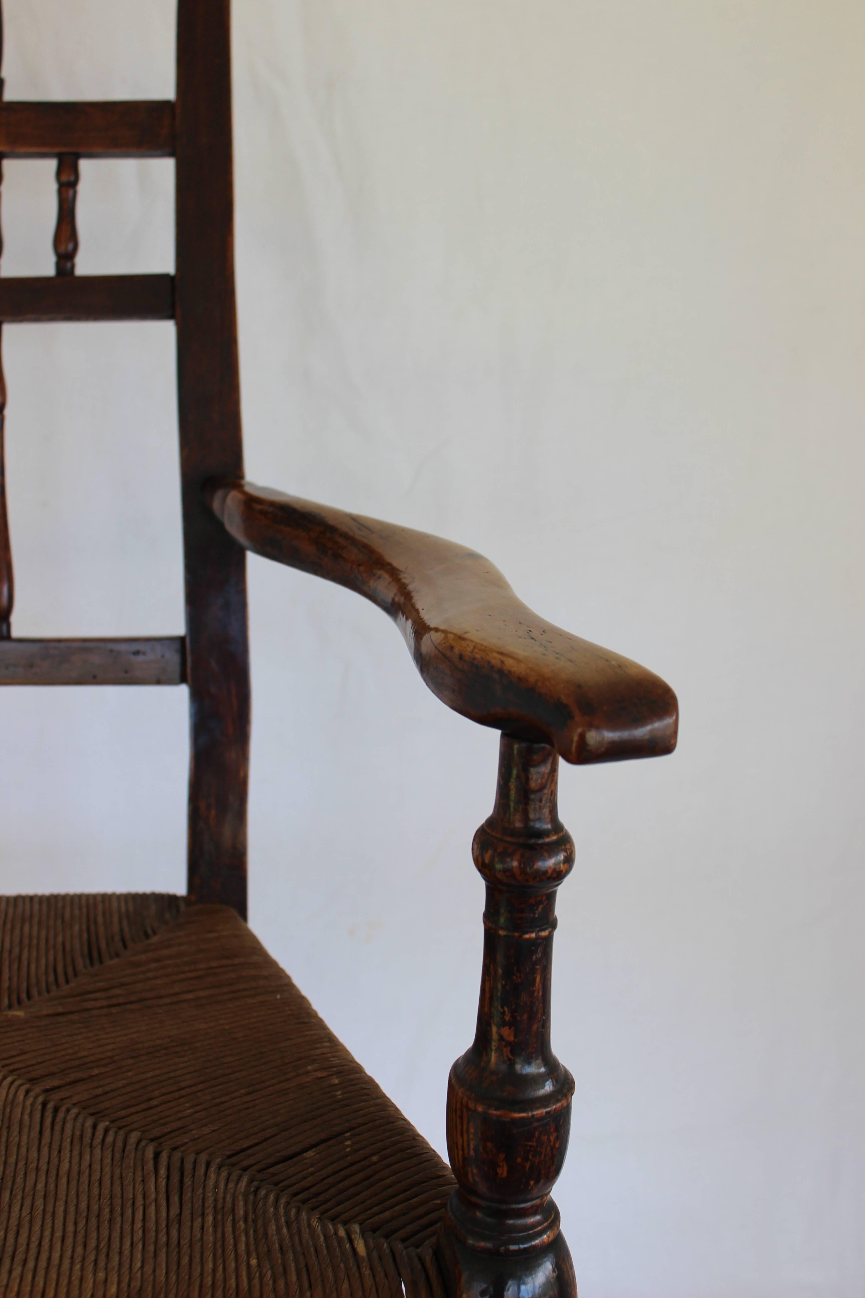 18th Century English Spindle Back Armchair 1
