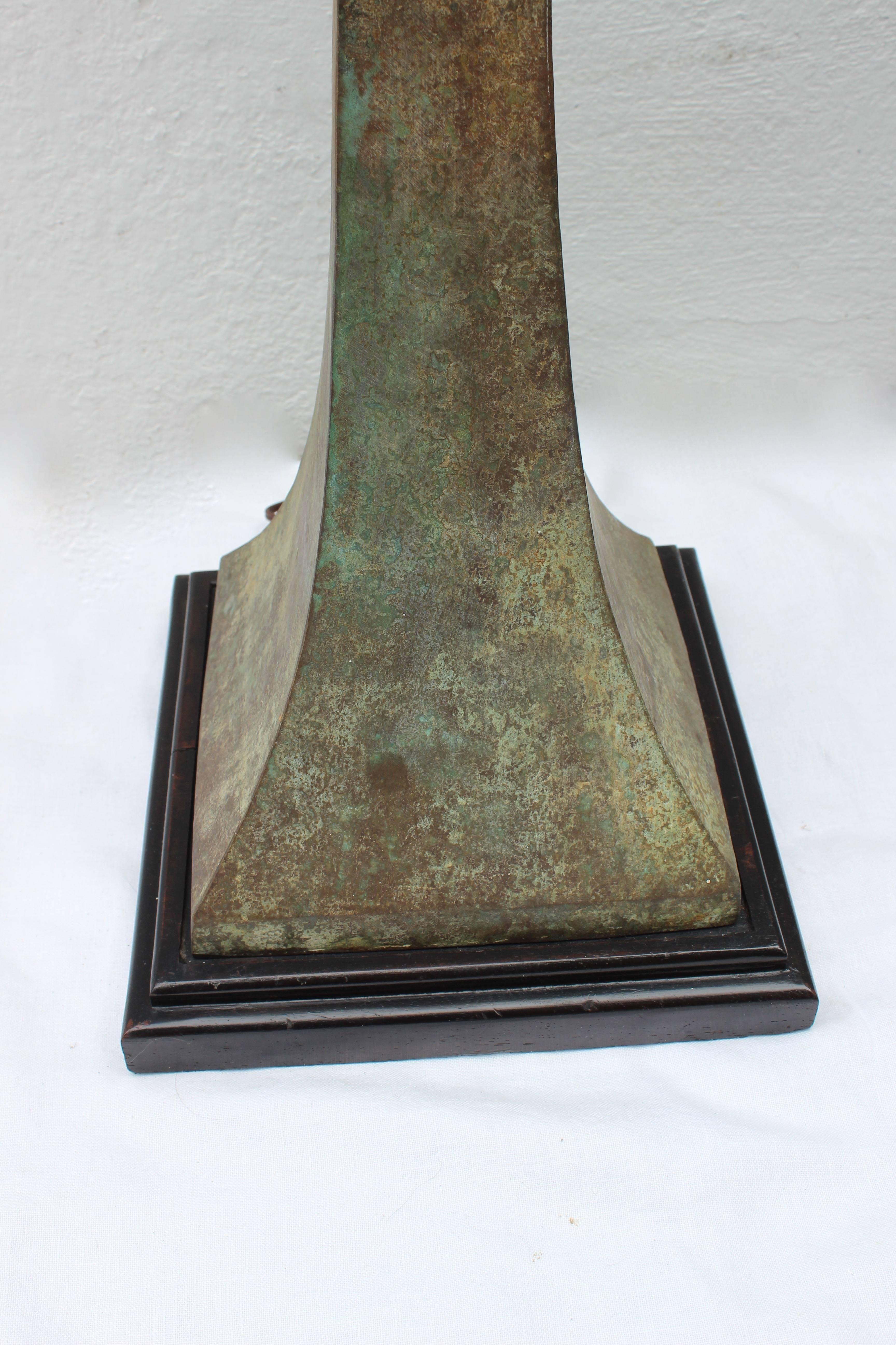 American Verdigris Floor Lamp by Stewart Ross James for Hansen For Sale