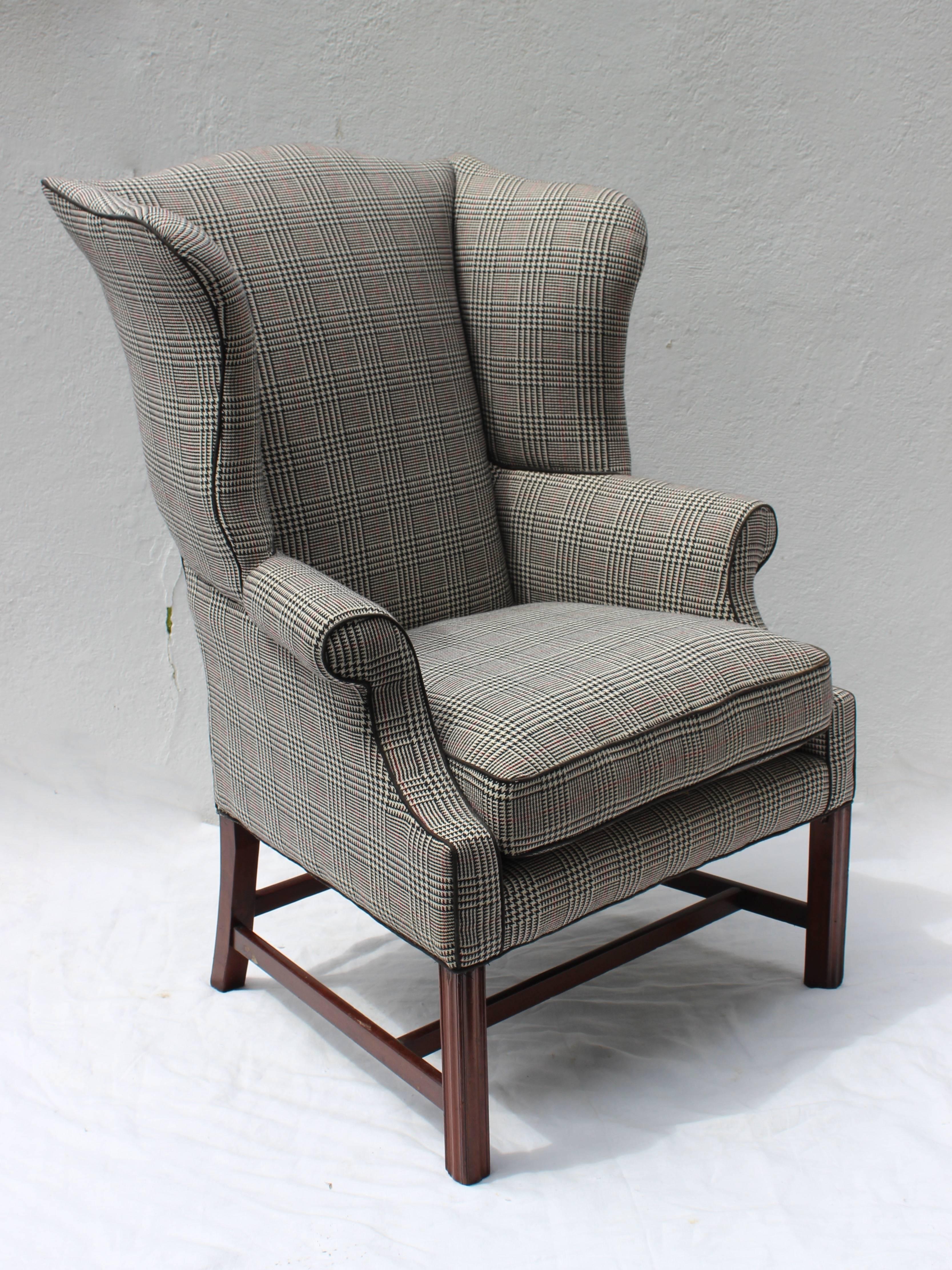large wingback chair