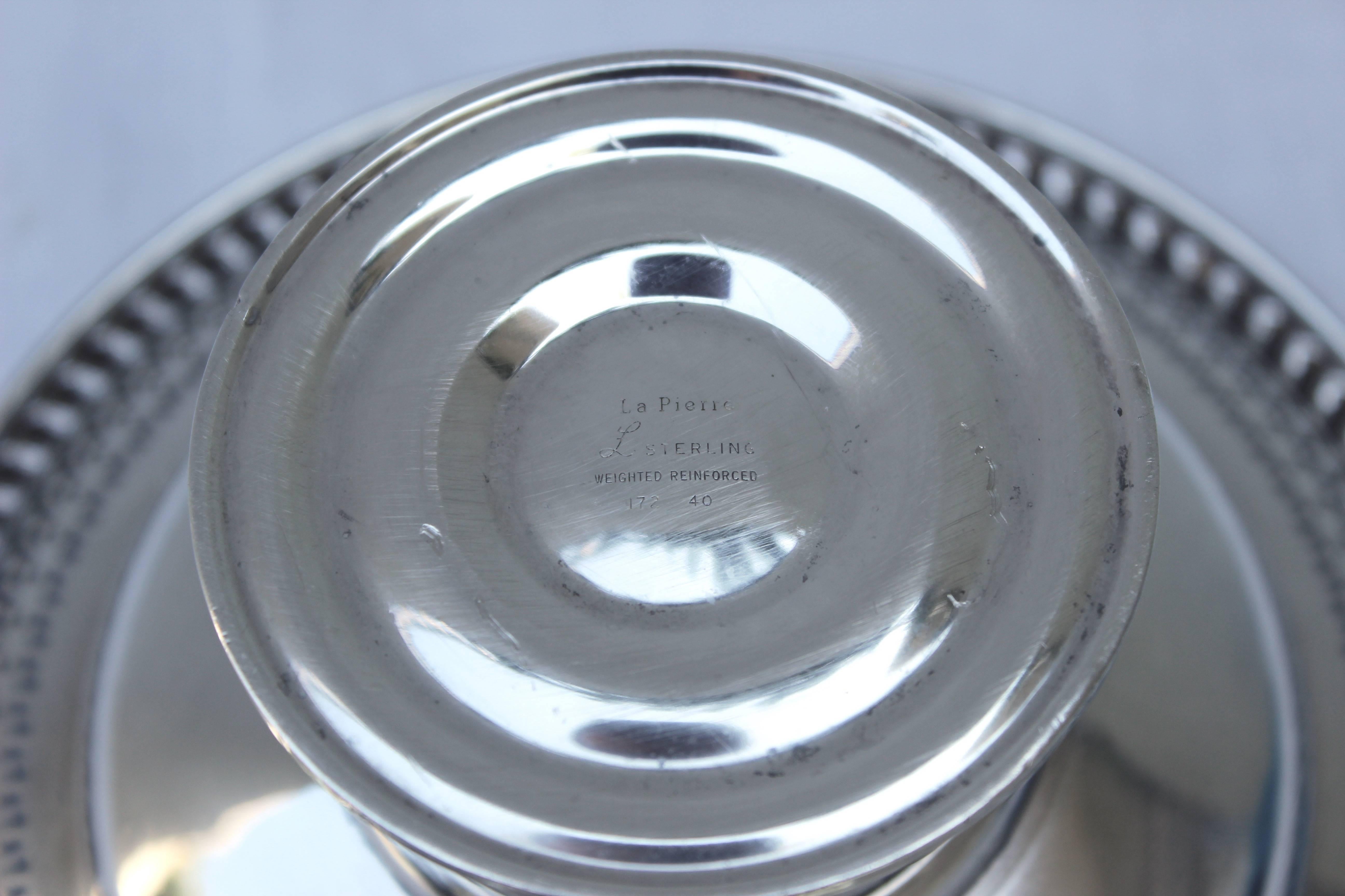 La Pierre Sterling Silver Compote In Good Condition For Sale In East Hampton, NY