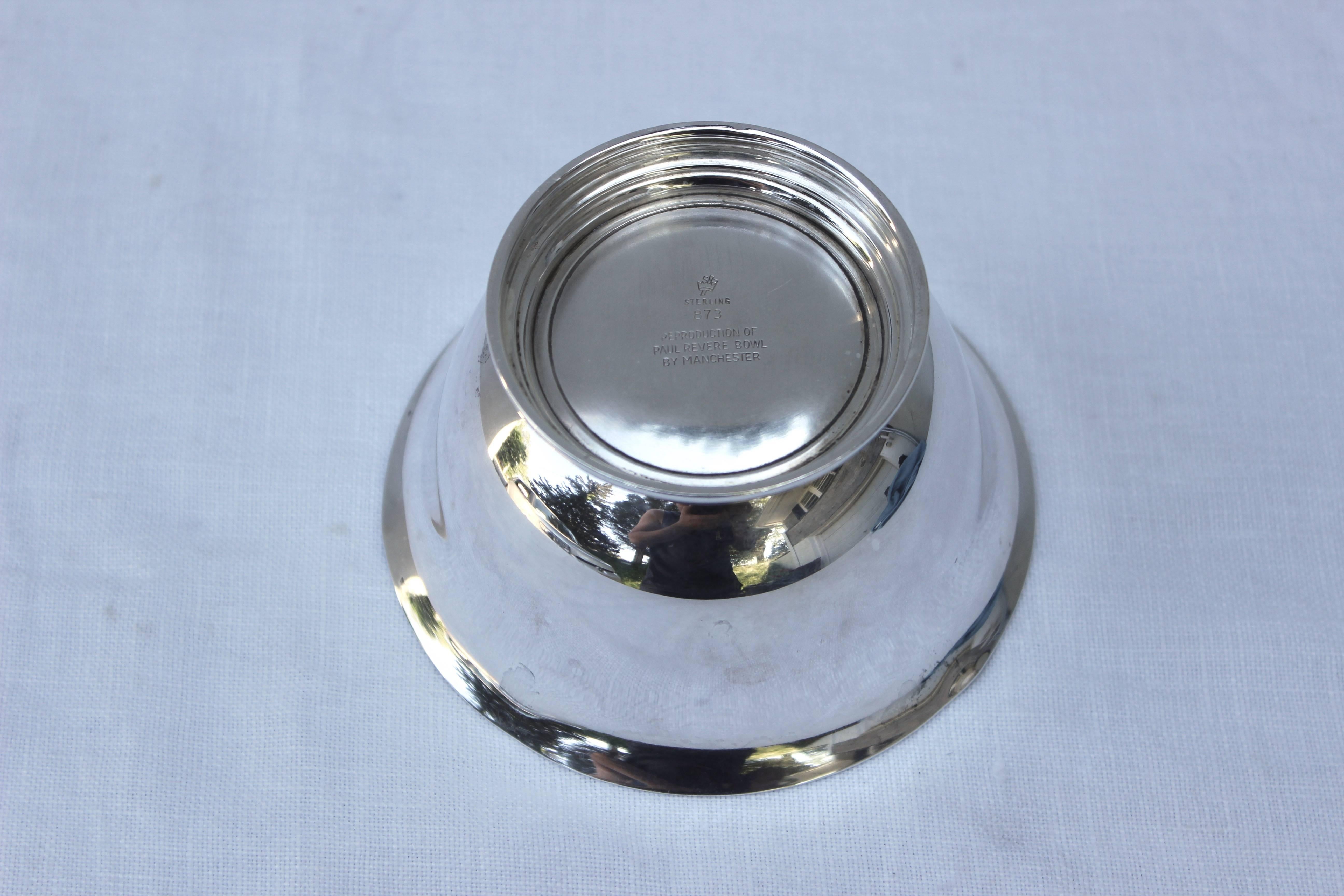 paul revere silver bowl reproduction
