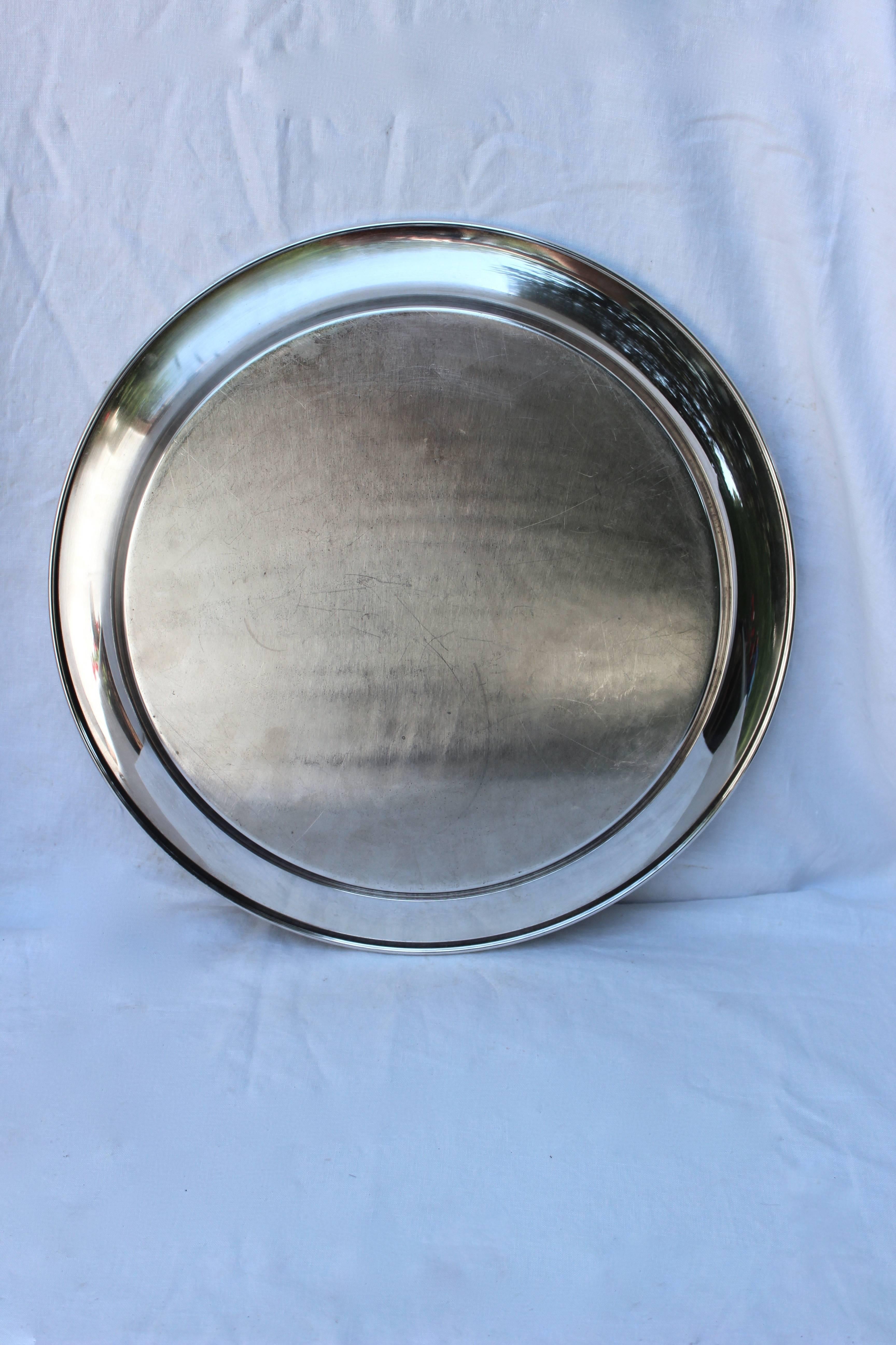 Large Gorham Silver Plate Engraved Tray 2