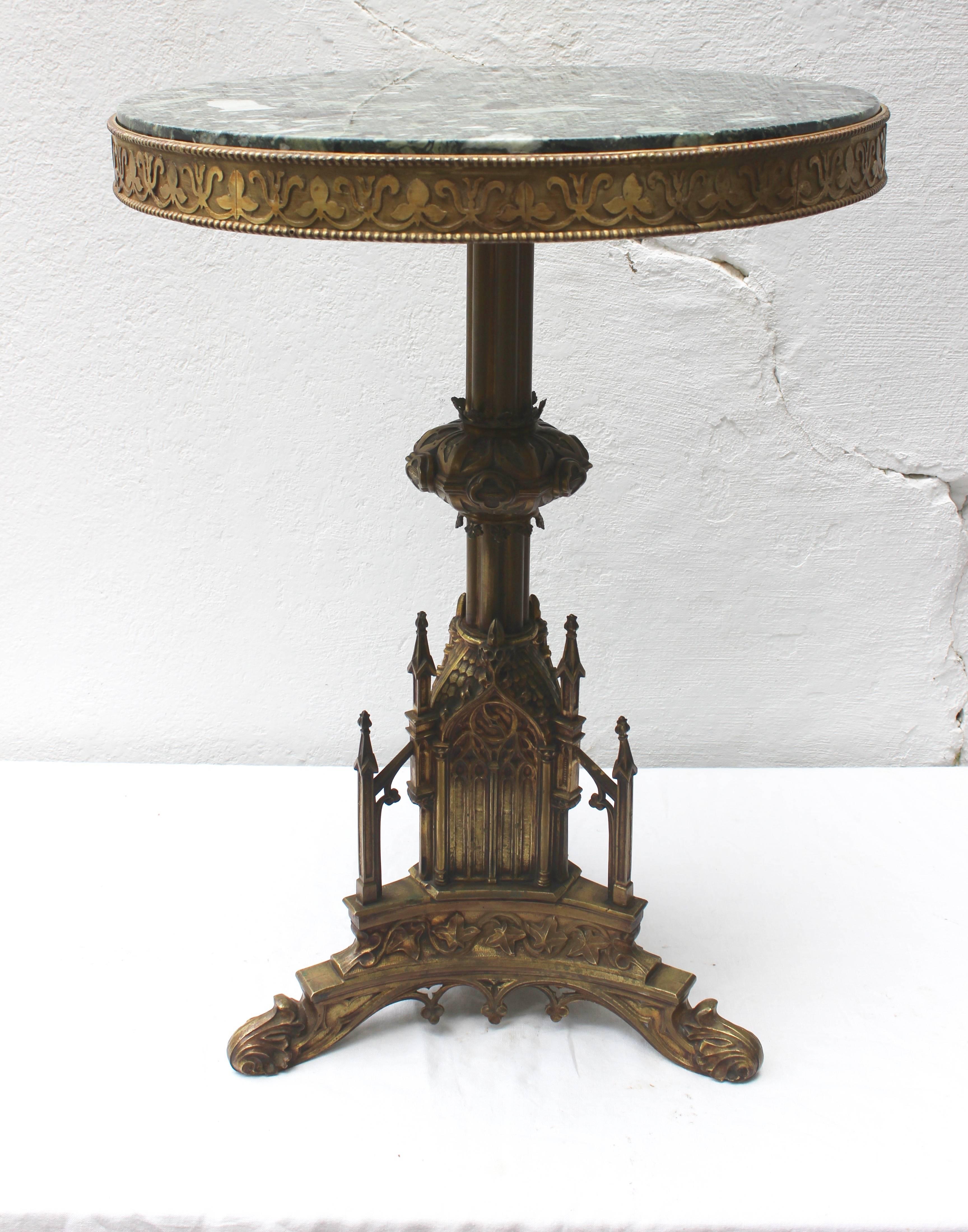 19th Century Bronze and Marble Table 3