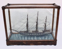 Model of a Three-Masted Clipper Ship