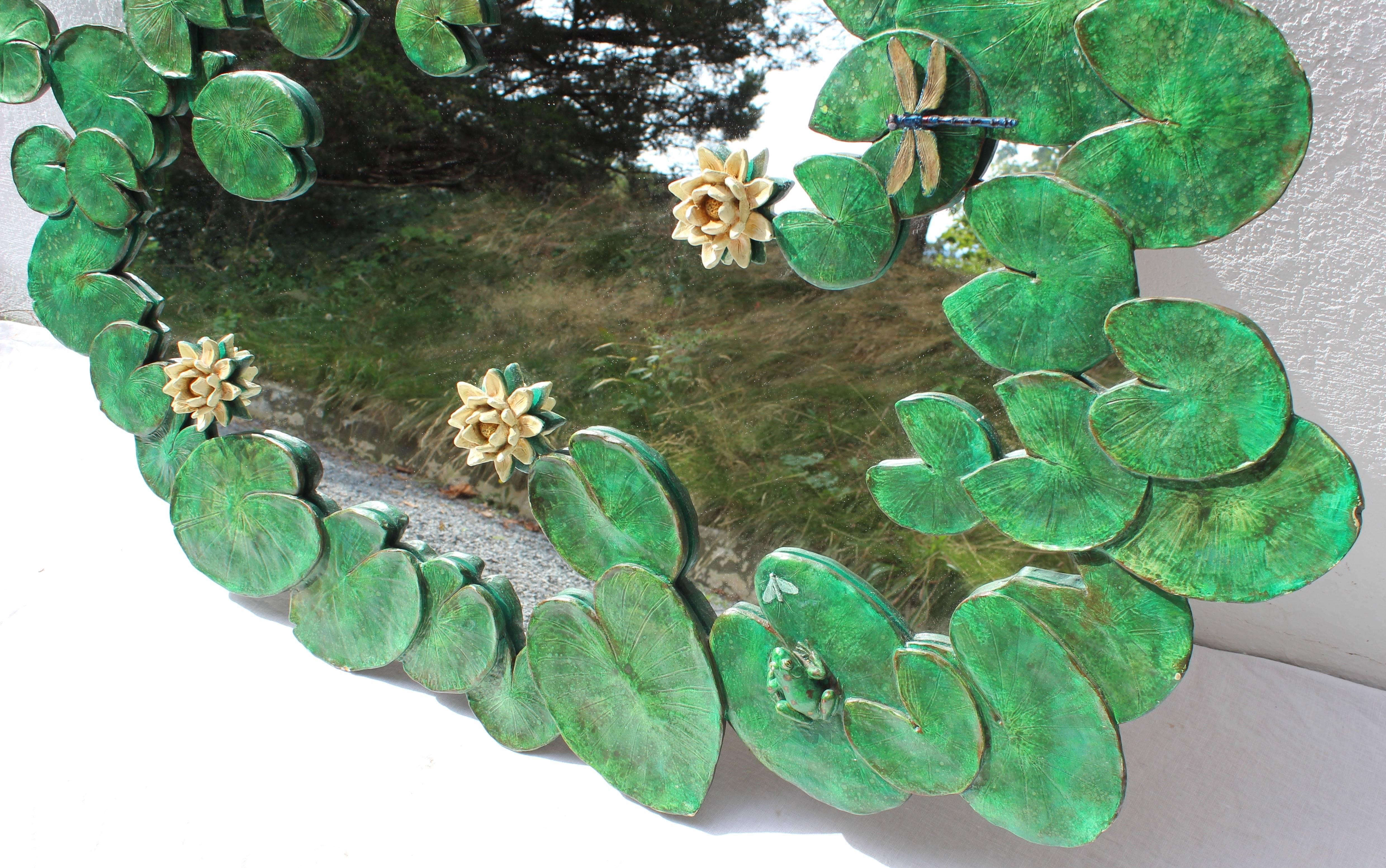 Water Lily Pad Mirror 1