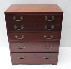 19th Century English Campaign Chest with Desk
