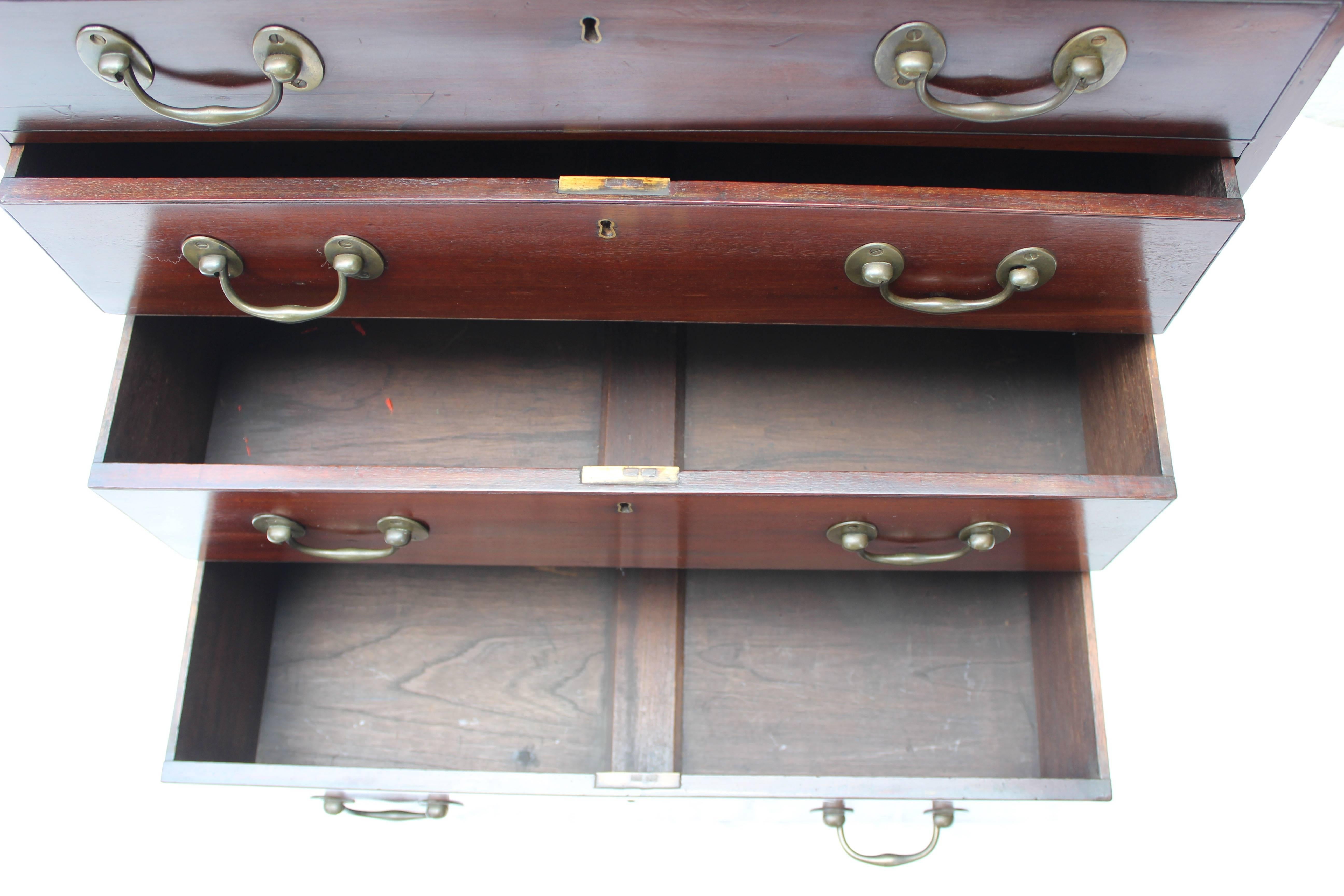 19th Century English Campaign Chest with Desk For Sale 3