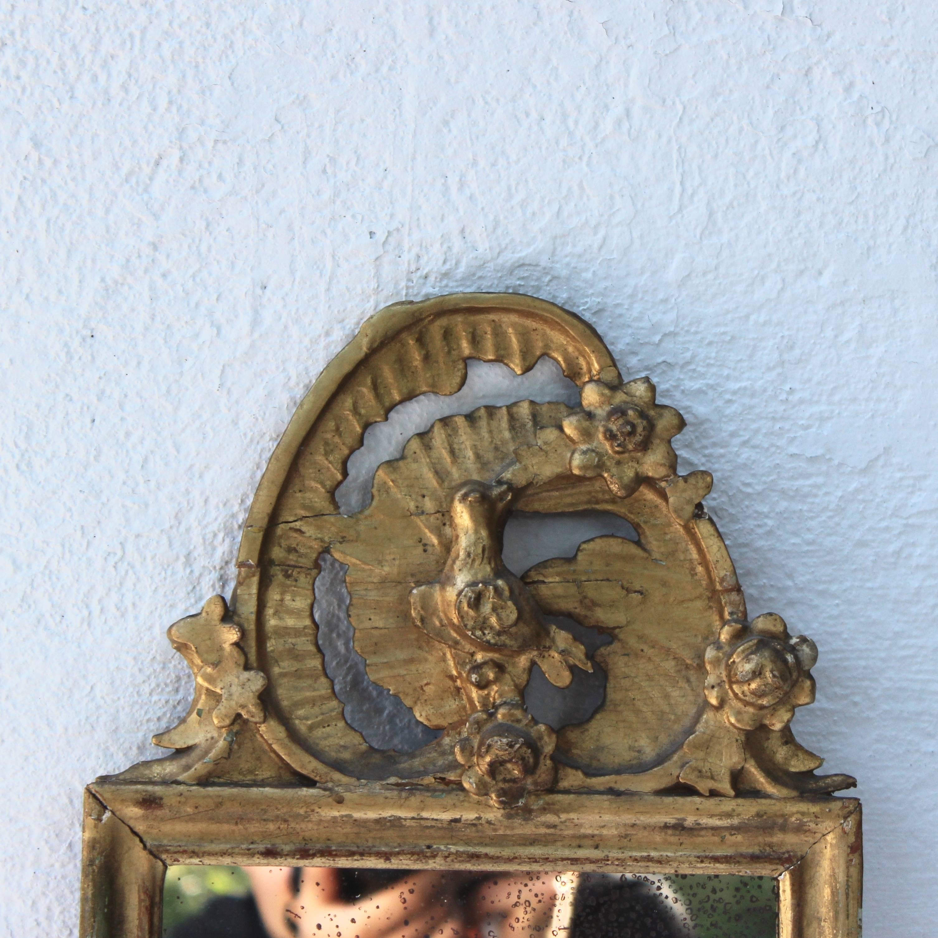 Wonderful Regency style French giltwood mirror.