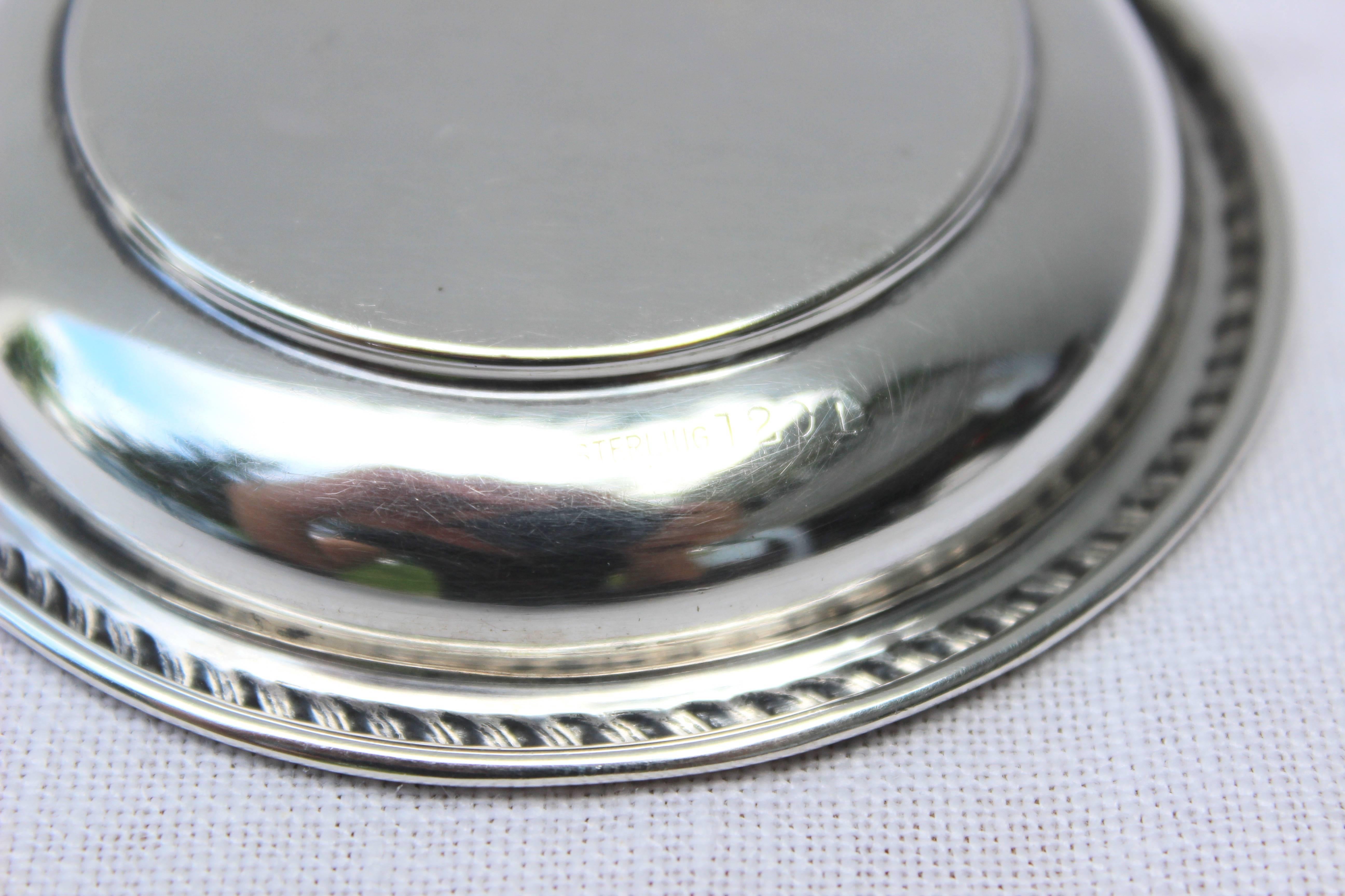 Small Sterling Pin Dish In Good Condition For Sale In East Hampton, NY