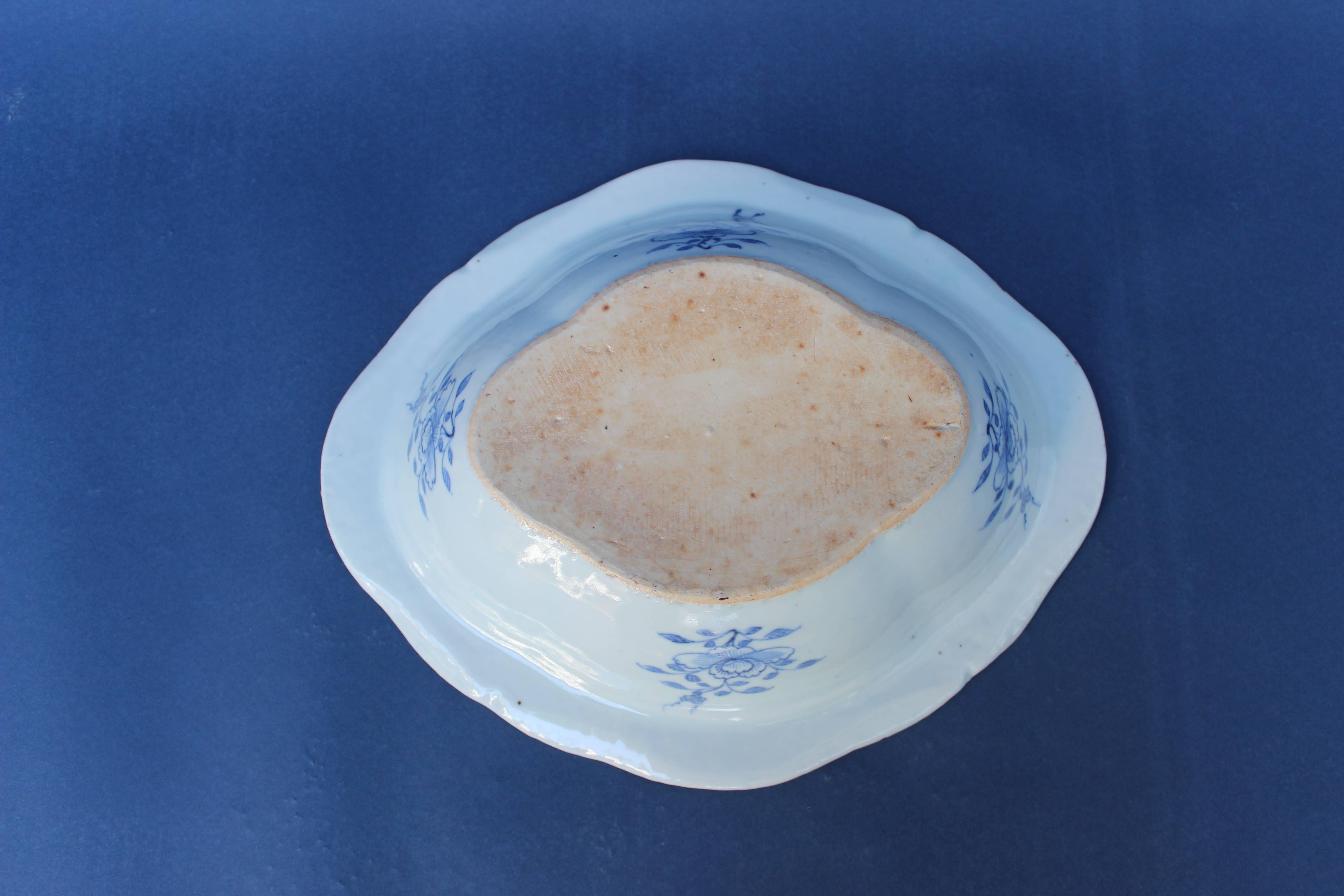 Blue and White Chinese Canton Covered Dish 3