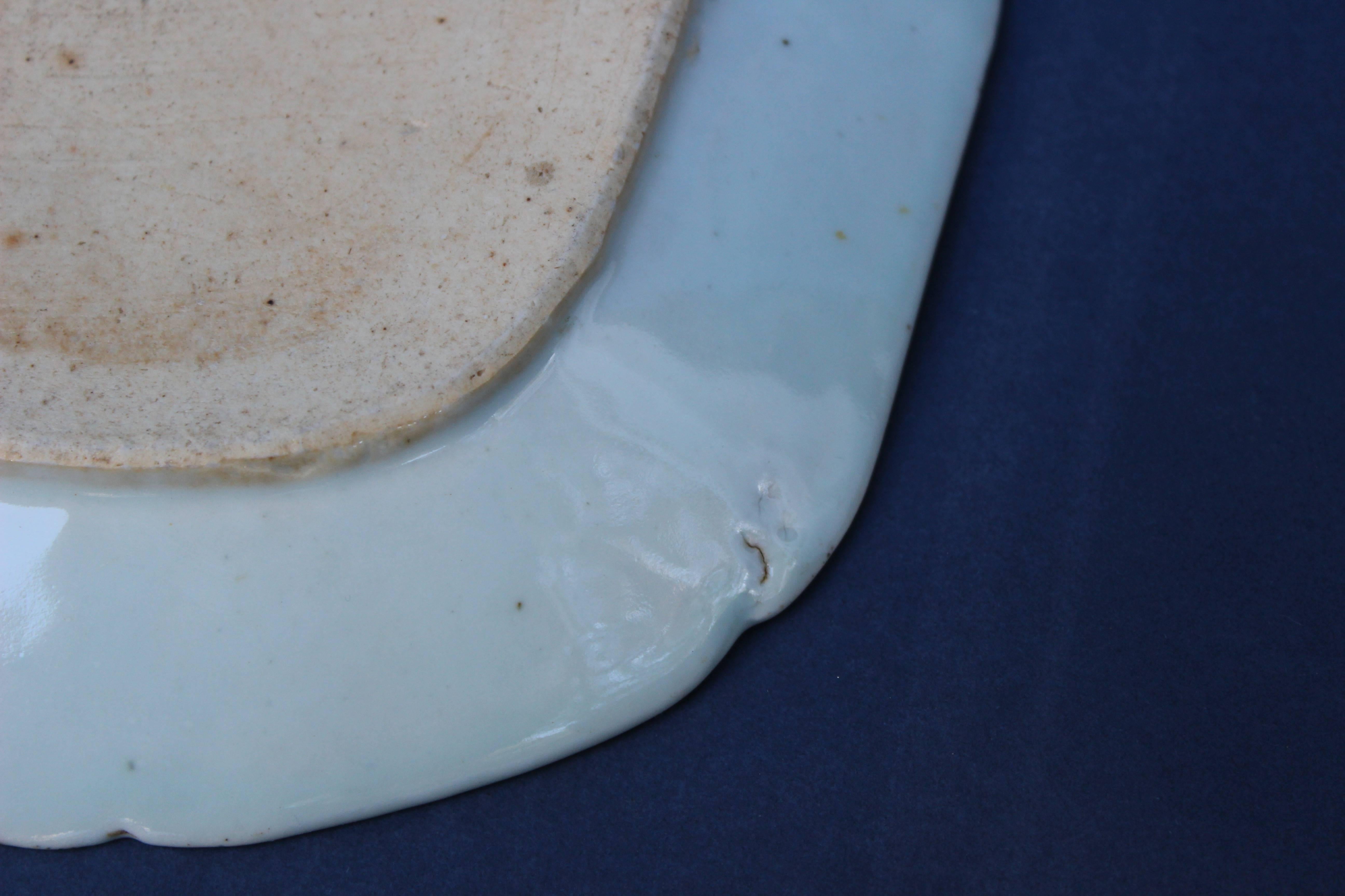 19th Century Chinese Blue and White Canton Platter