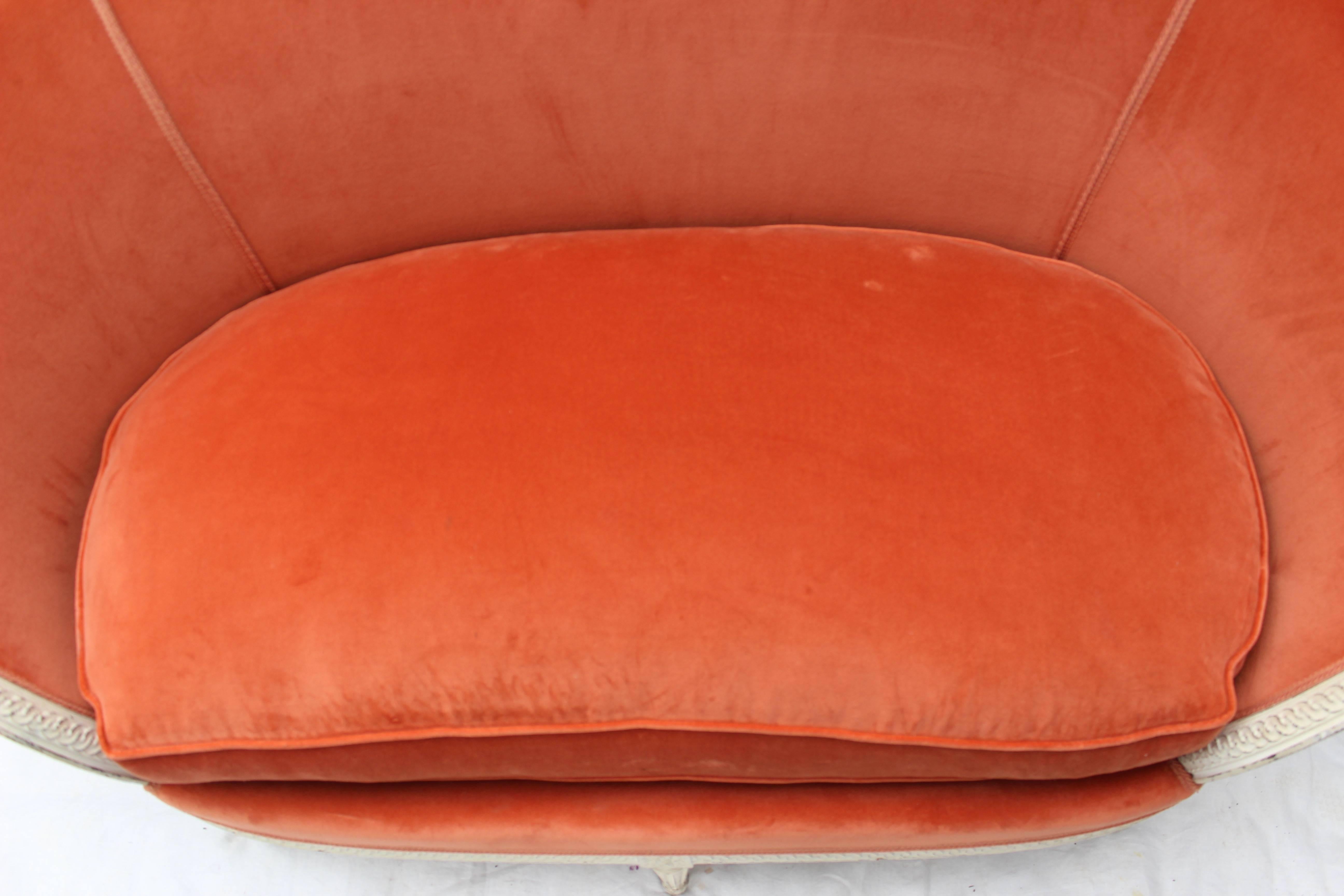 French Upholstered Jansen Canape