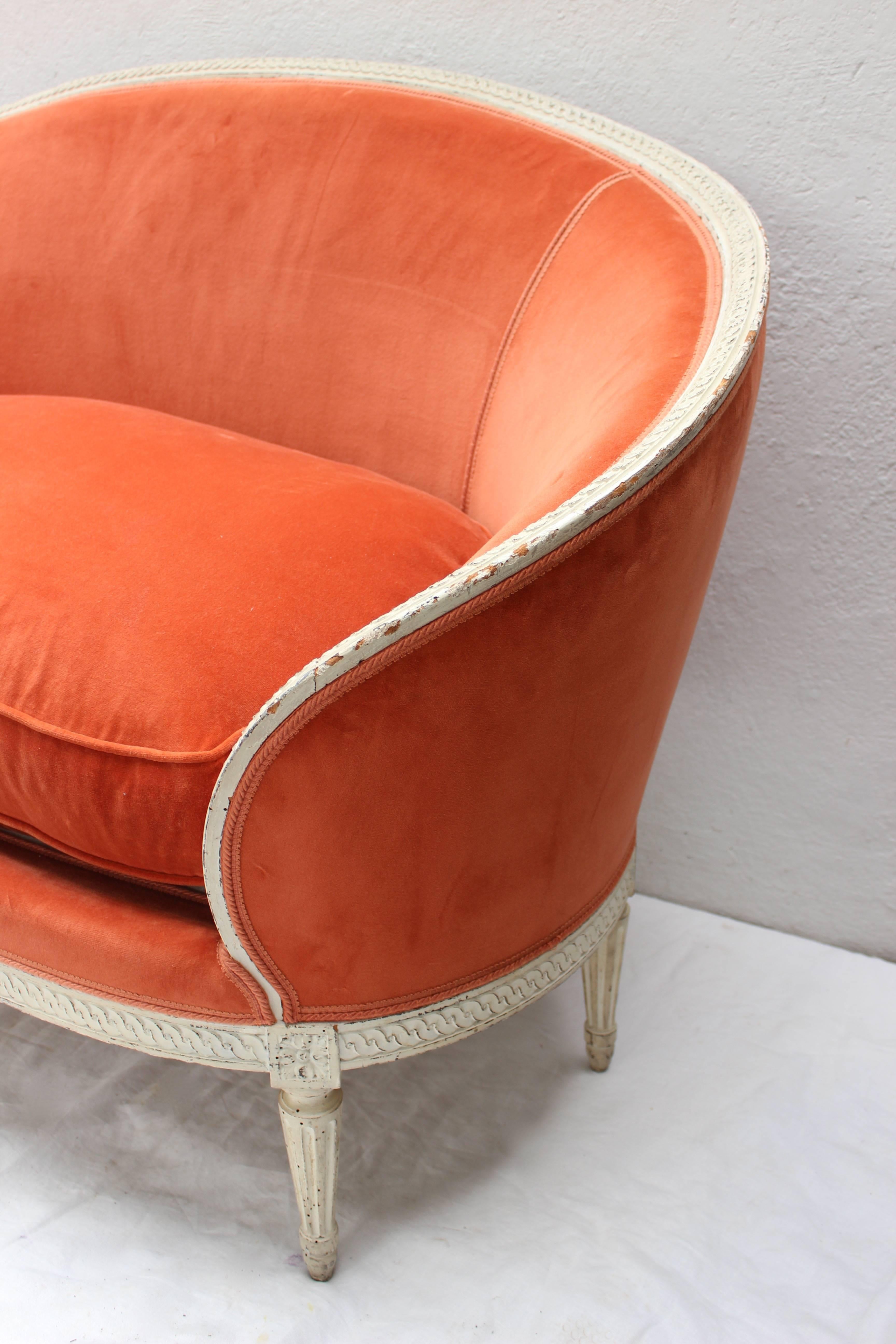 Early 20th Century Upholstered Jansen Canape