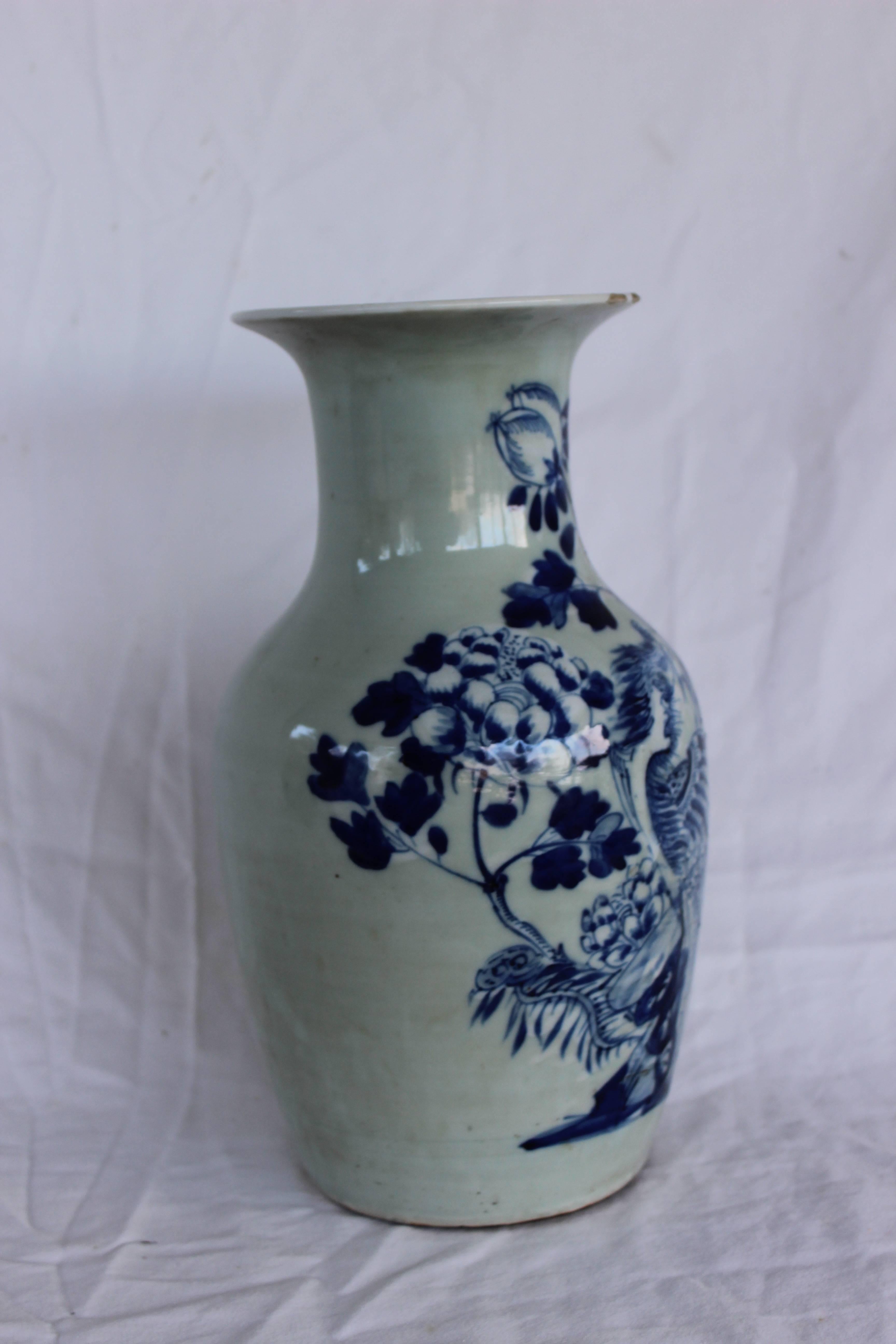 Chinese Blue and White Ceramic Vase 2