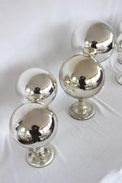 Collection of Mercury Glass Hat Stands