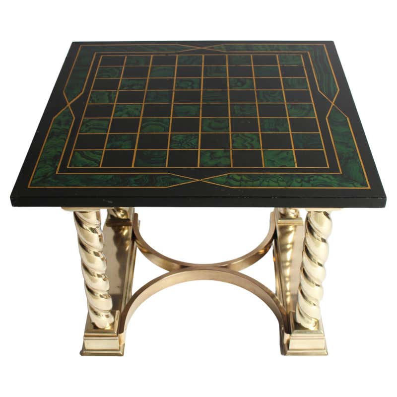 Vintage Chrome Game Table - Backgammon and Chess/Checkers at 1stDibs ...