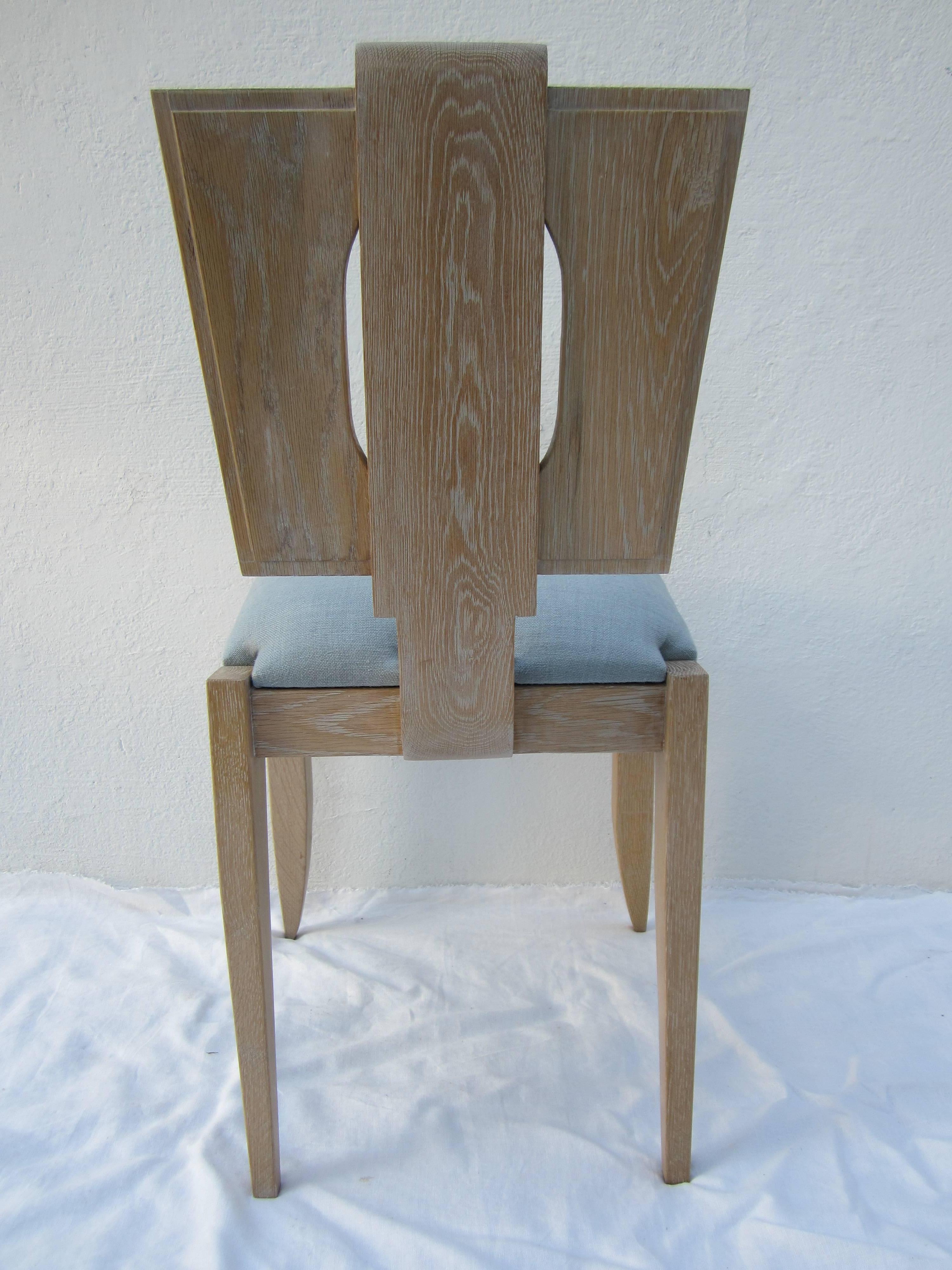 Set of Four Oak Chairs In Excellent Condition In East Hampton, NY