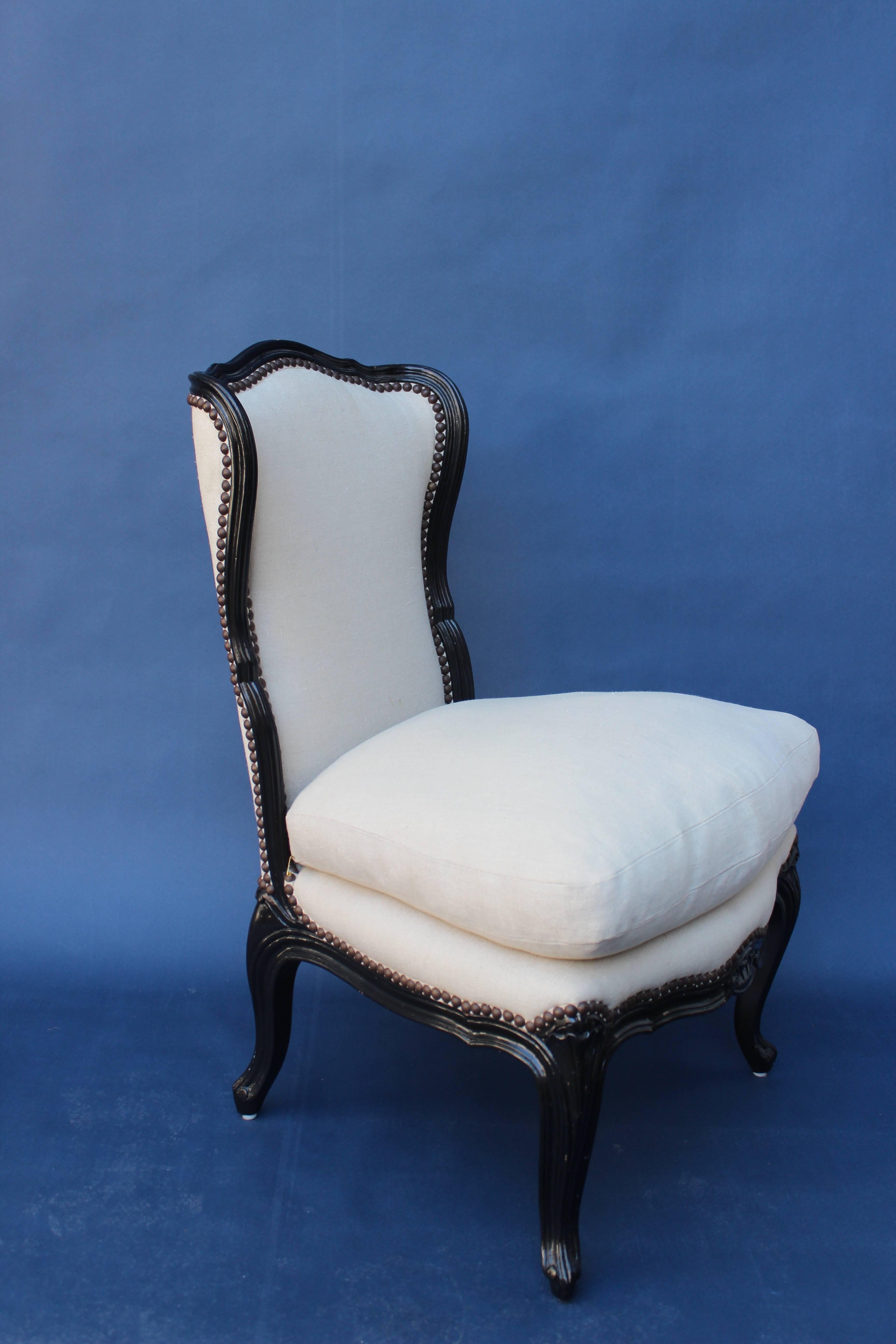 American Petit Louis XV Slipper Chair
