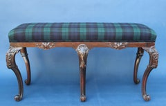 George III Style Upholstered Bench