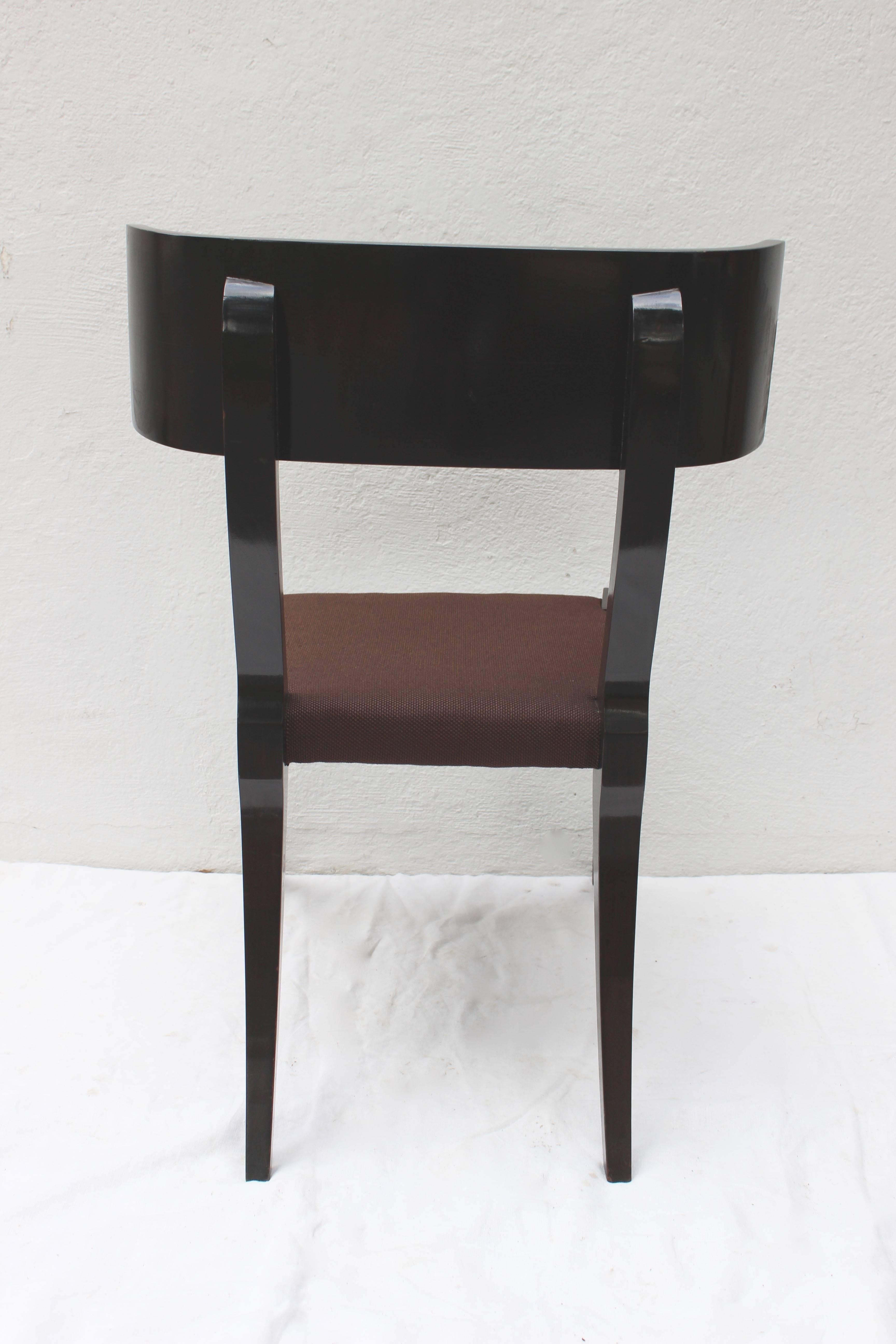 Upholstery Klismos Style Chair For Sale