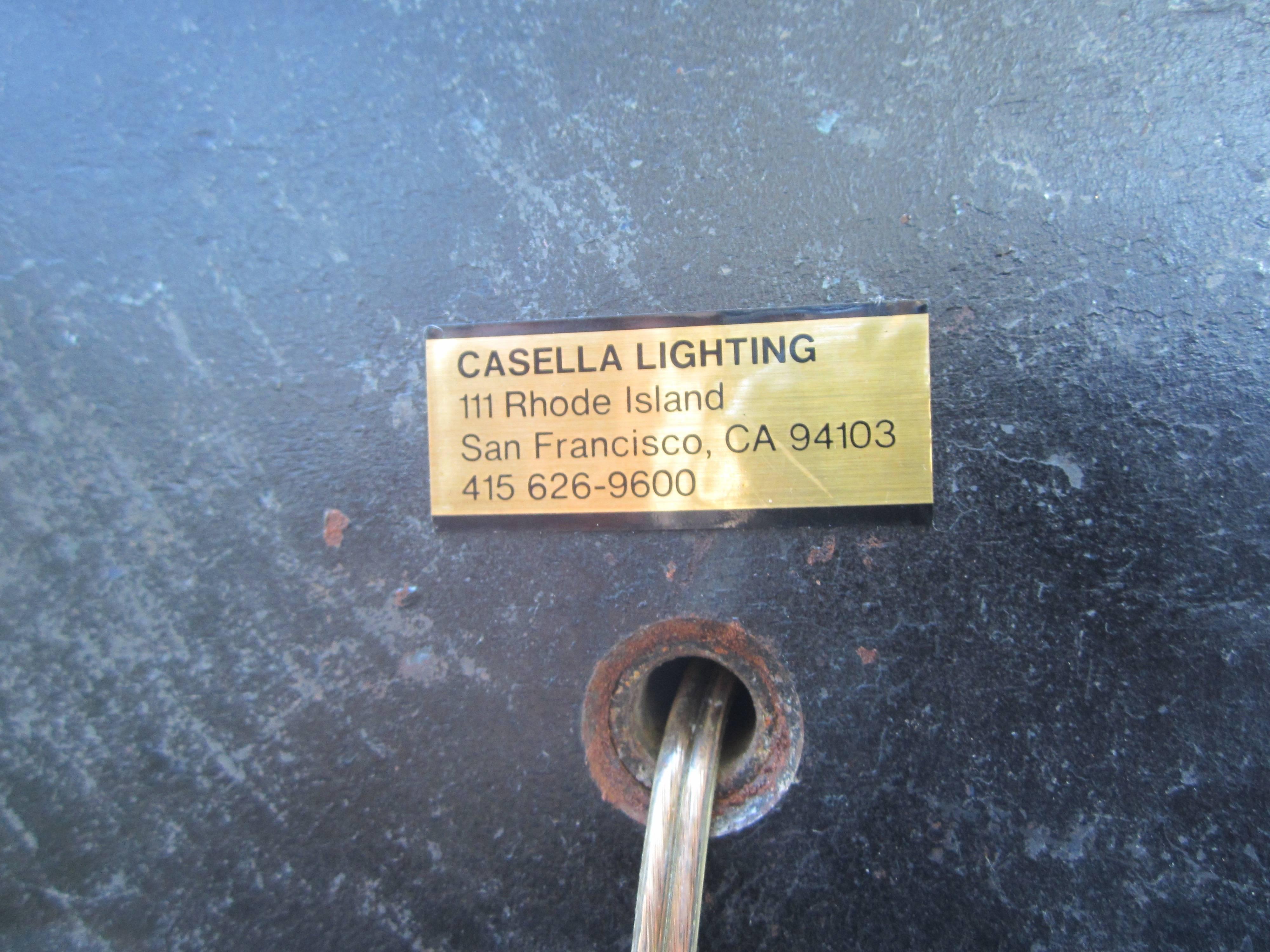 20th Century Casella Brass Adjustable Floor Lamp