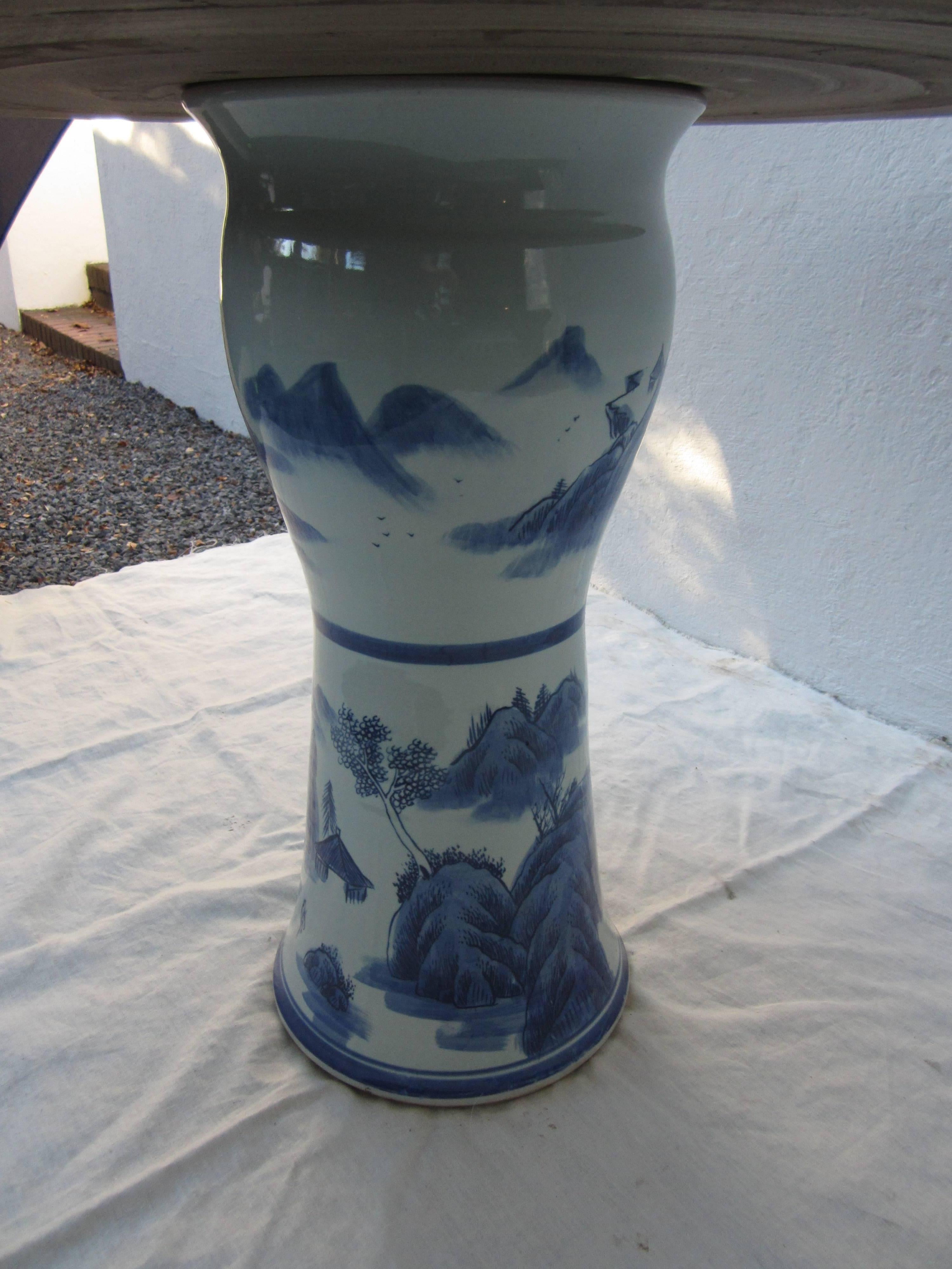 Chinese Blue and White Cafe or Center Table 1