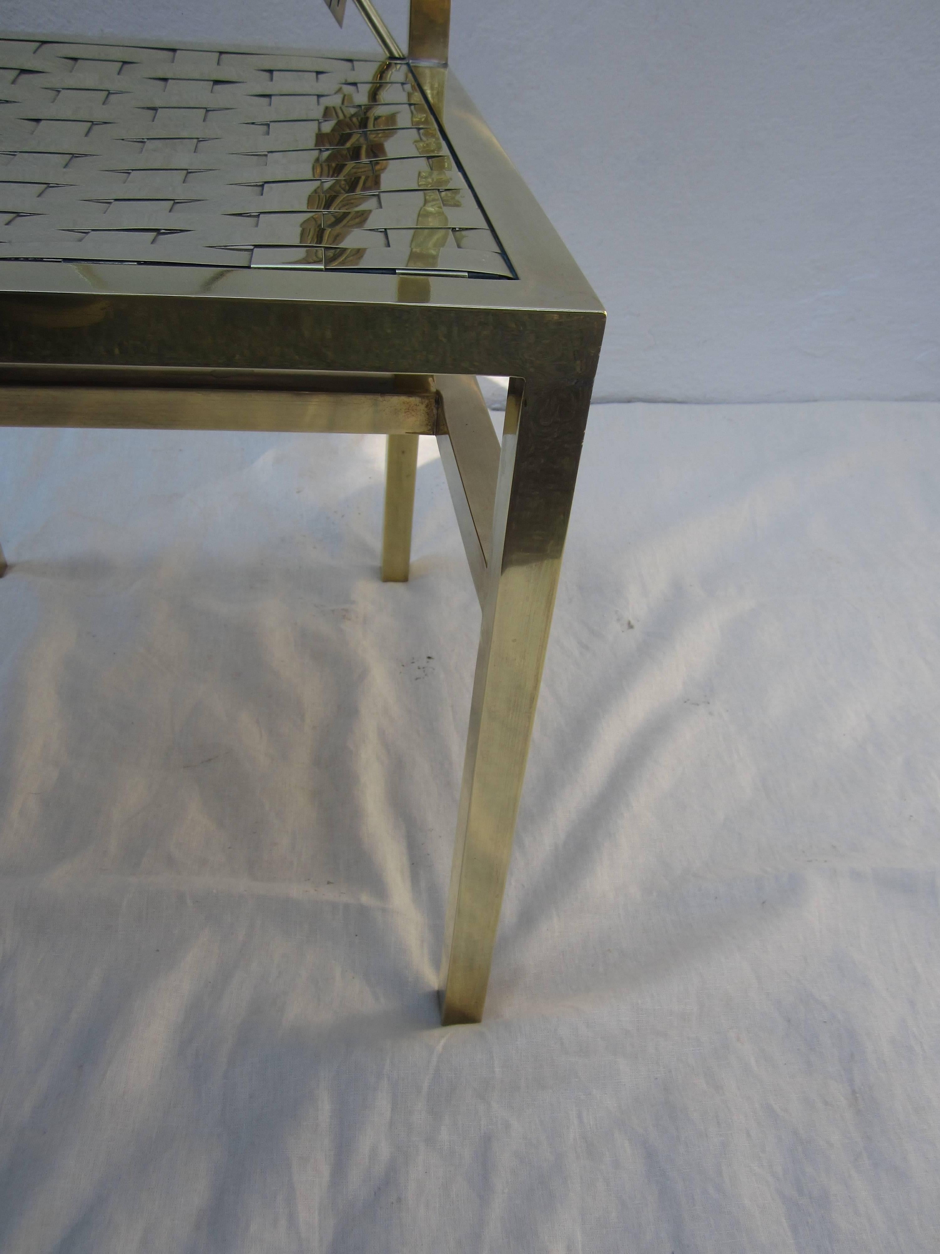 Brass Campaign Style Chair 2
