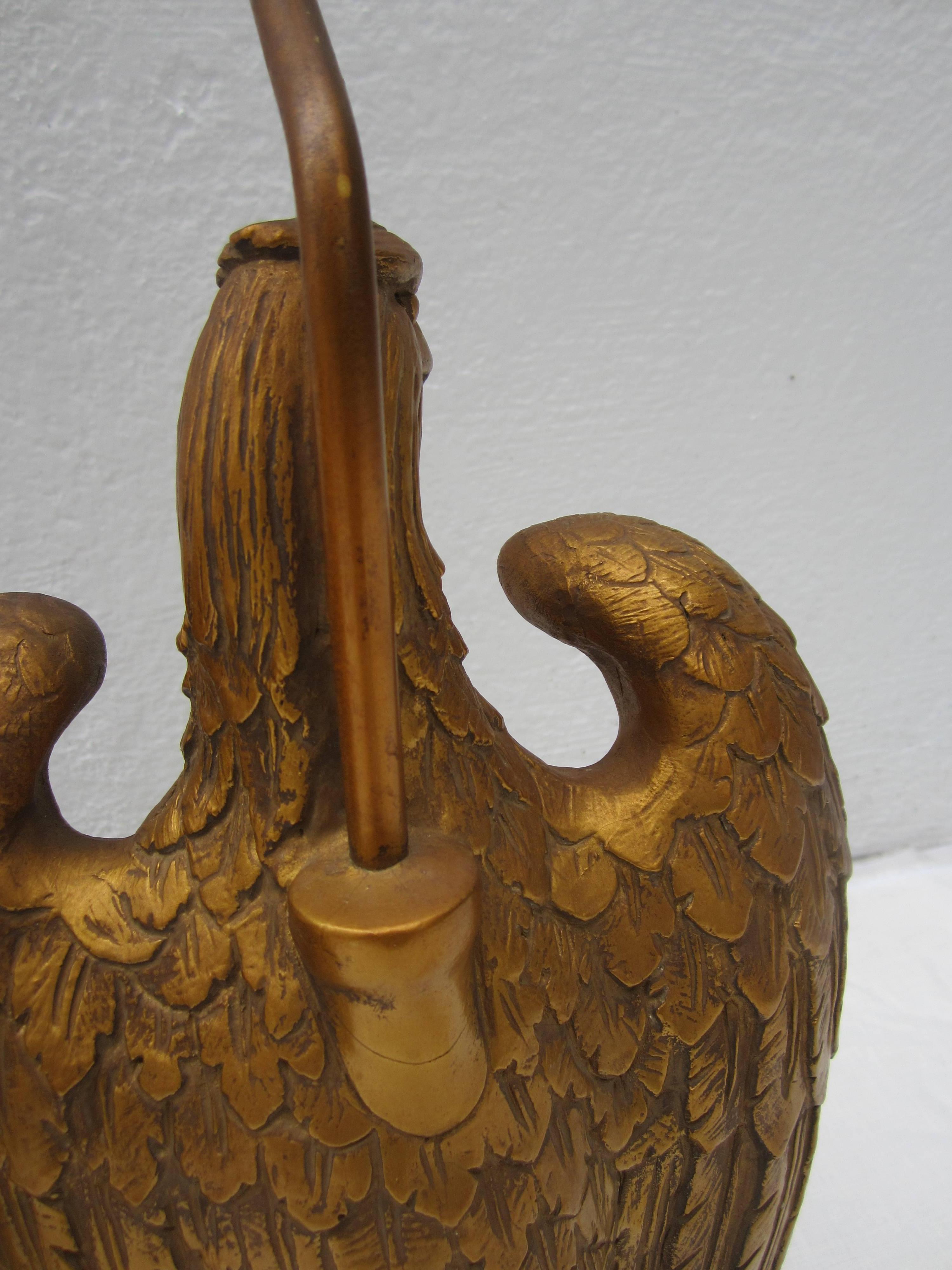 20th Century Pair of Eagle Lamps