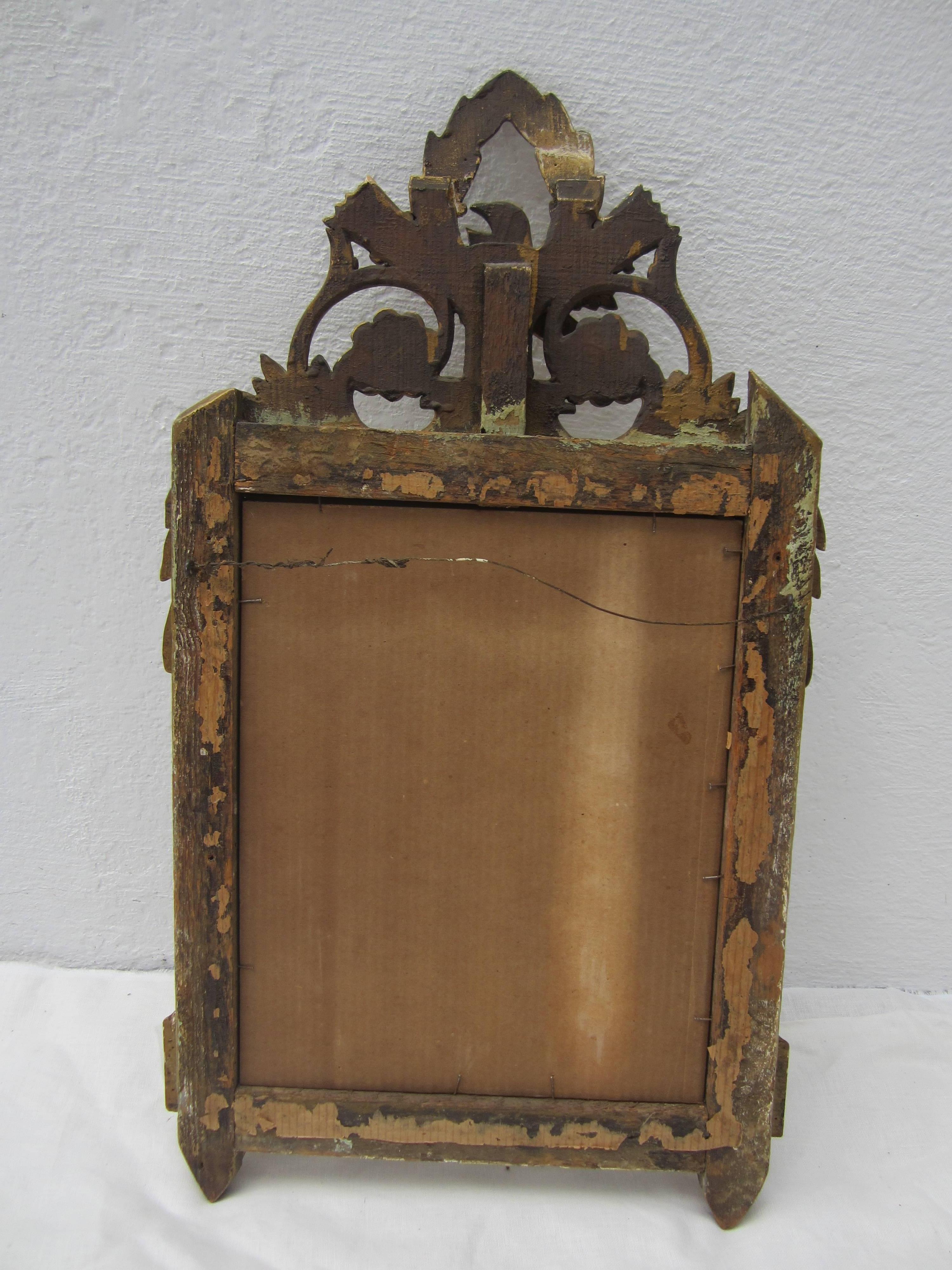 Small French Gilt Mirror 2