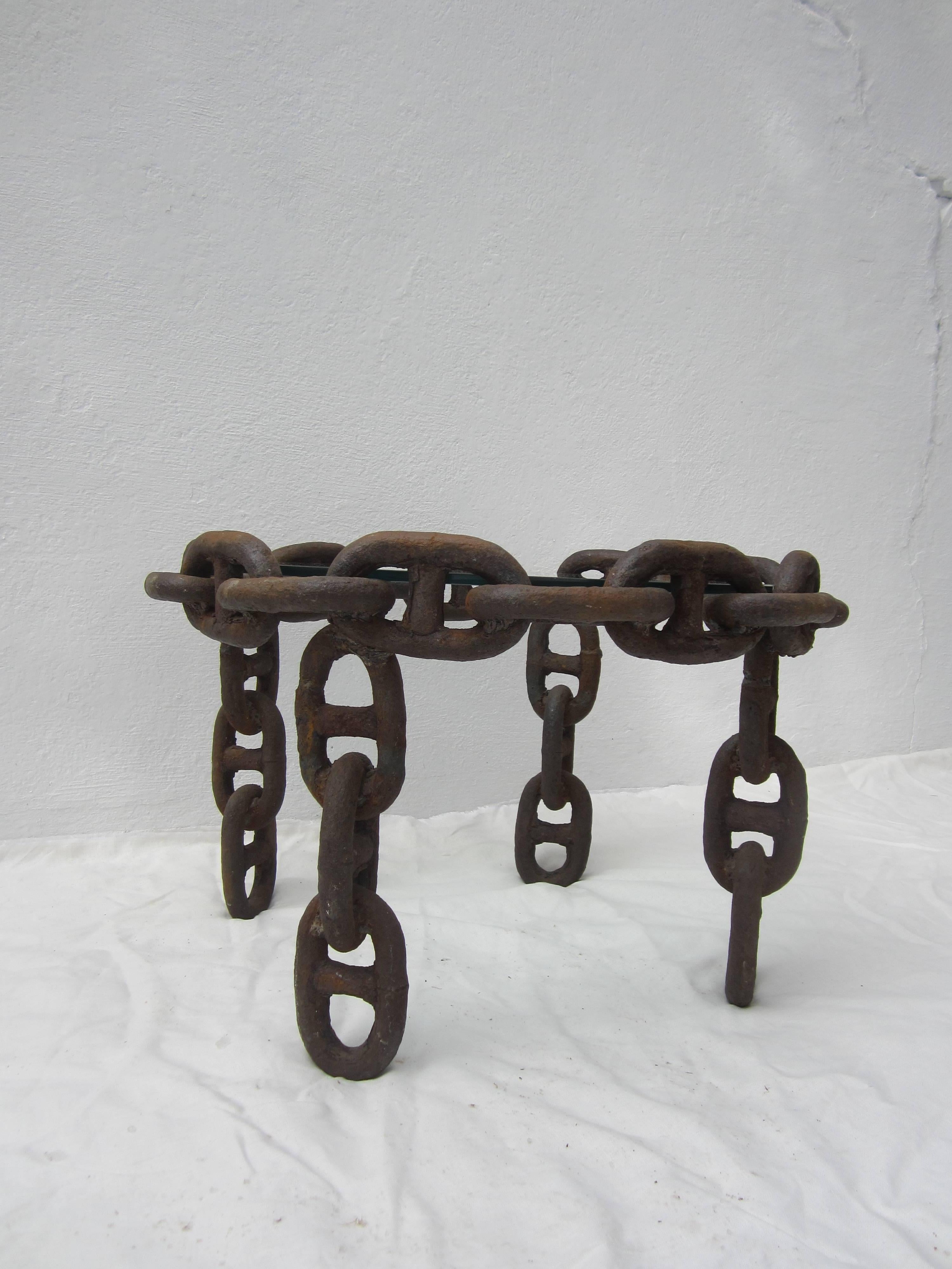 Nautical Chain Table In Excellent Condition In East Hampton, NY