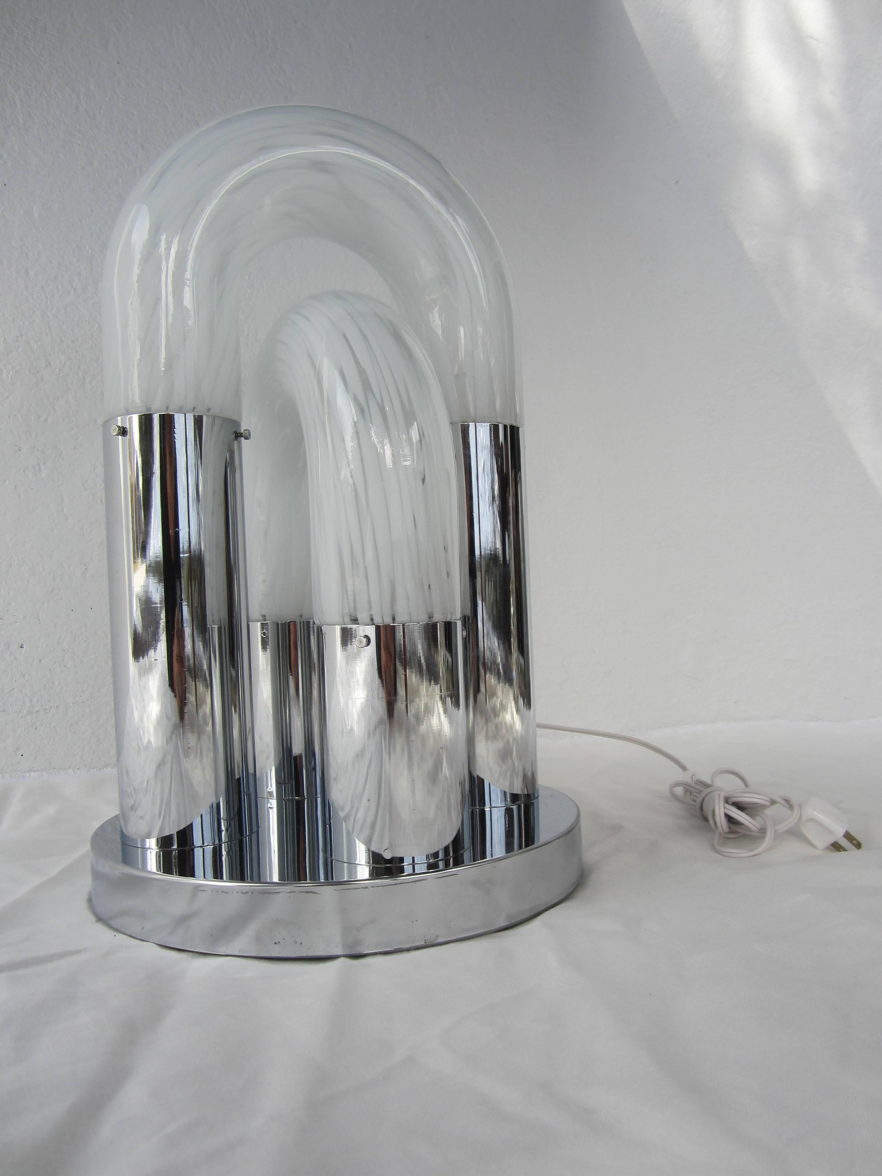Aldo Nason for Mazzega Lamp In Excellent Condition In East Hampton, NY