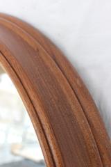 Oval Walnut Mirror
