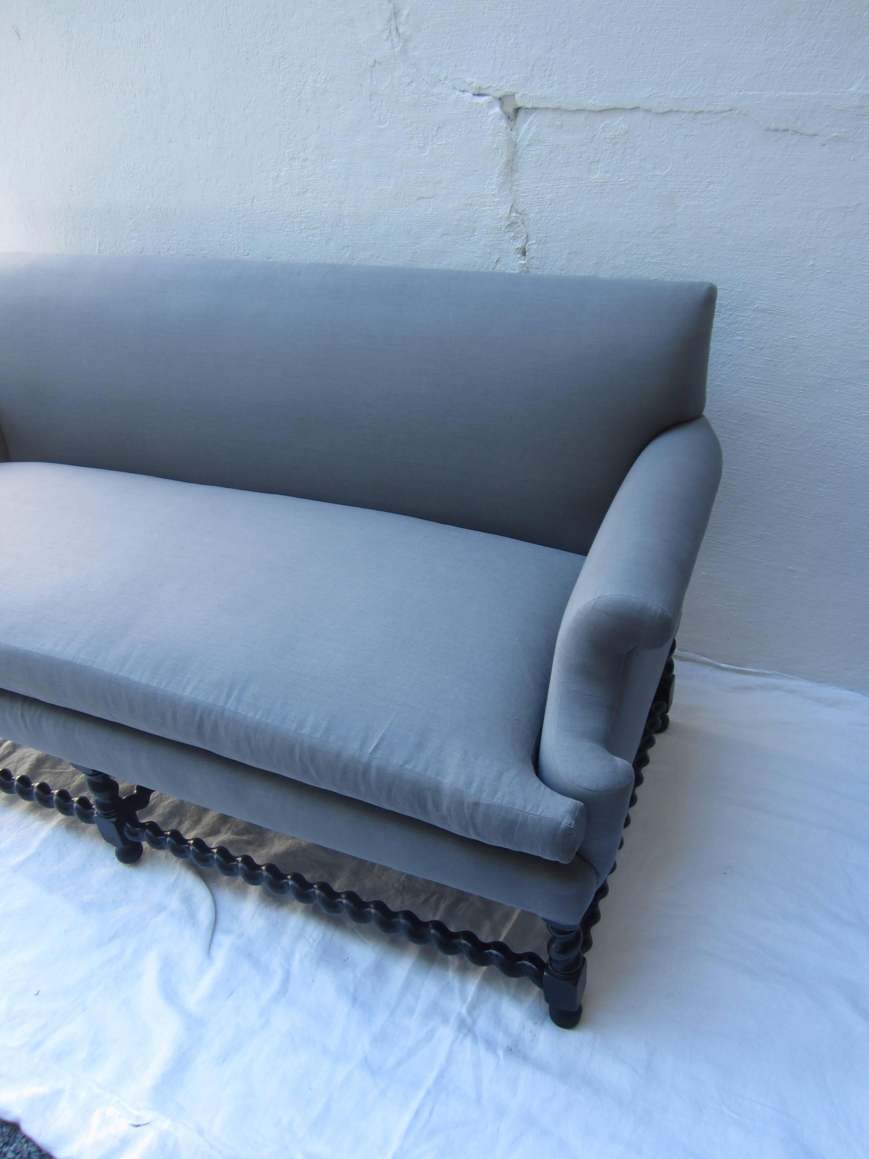 Twisted Barley Loveseat In Excellent Condition In East Hampton, NY