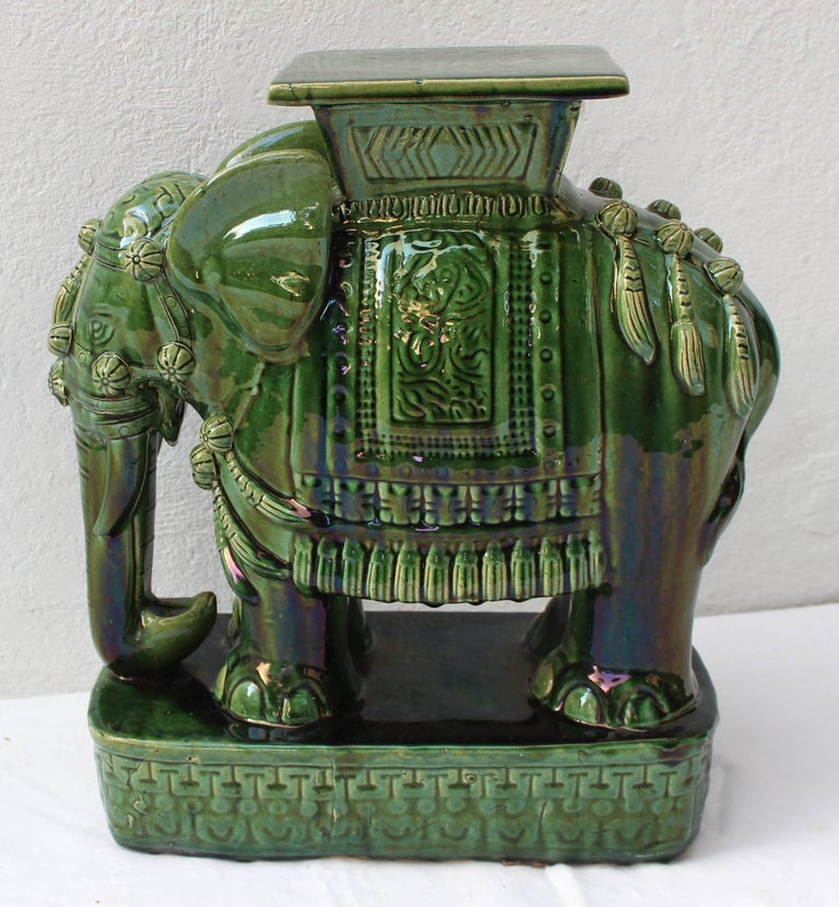 Chinese Ceramic Elephant Garden Table at 1stDibs