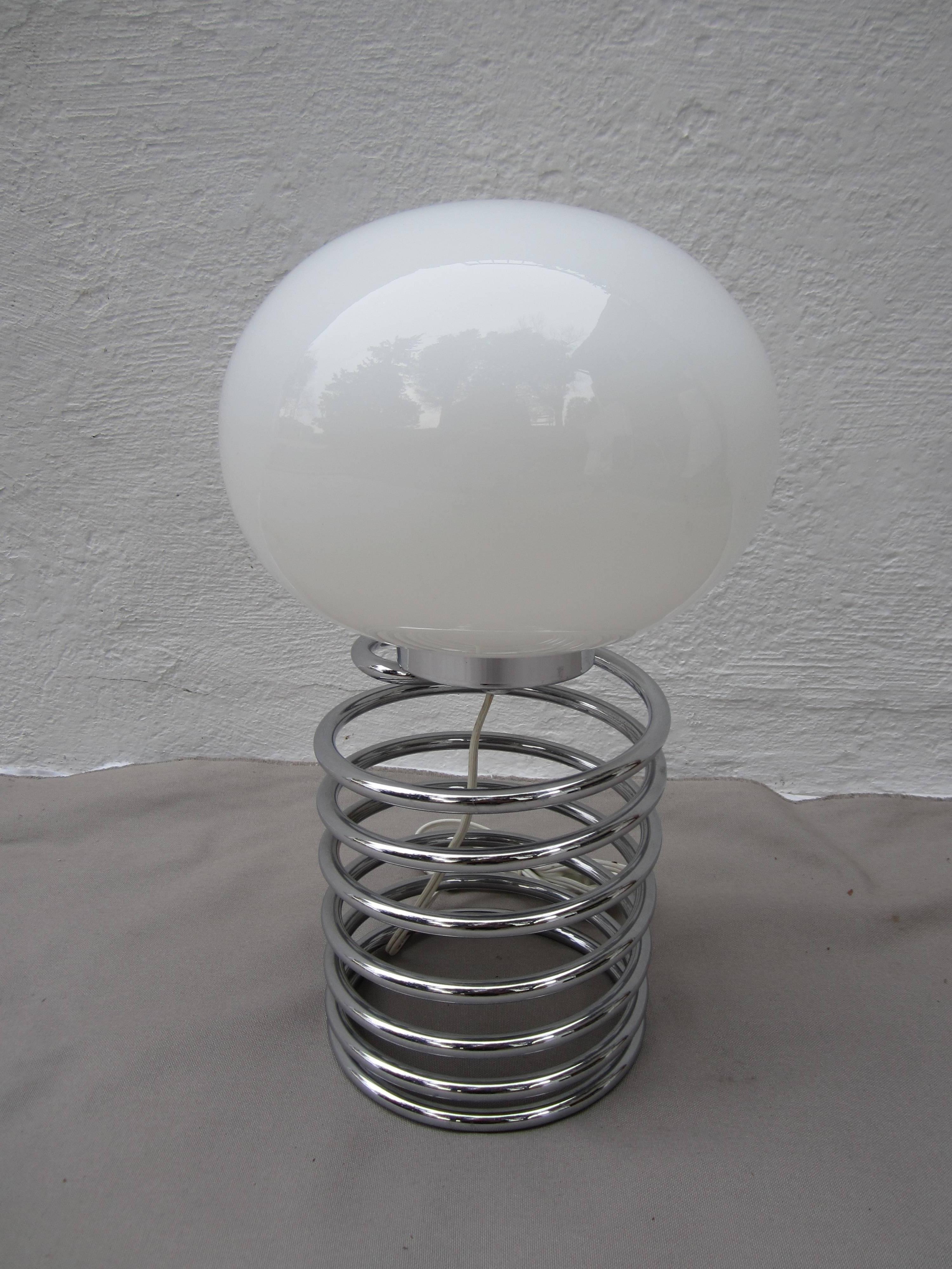 steel table lamp