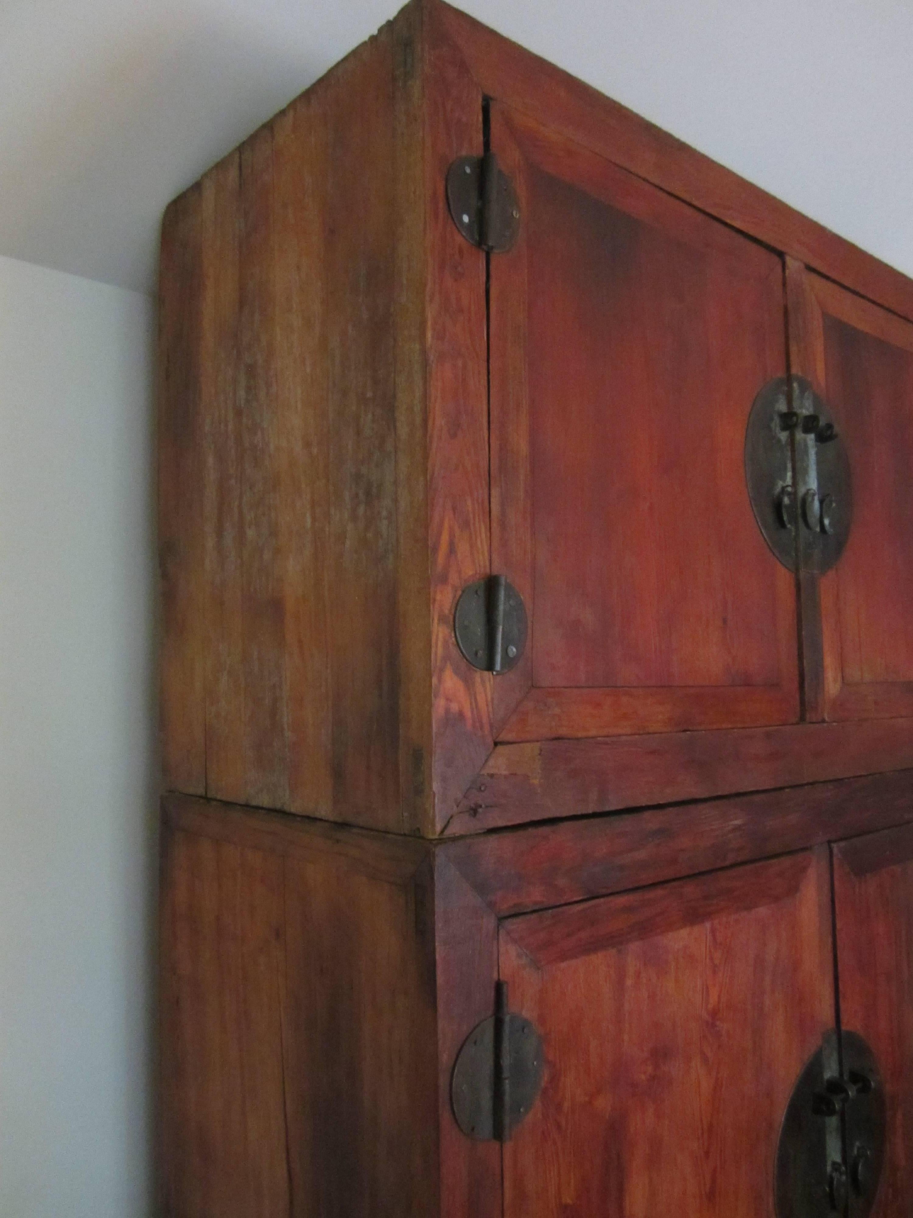 Monumental two-piece wedding cabinet from China.

The bottom piece is 68.75