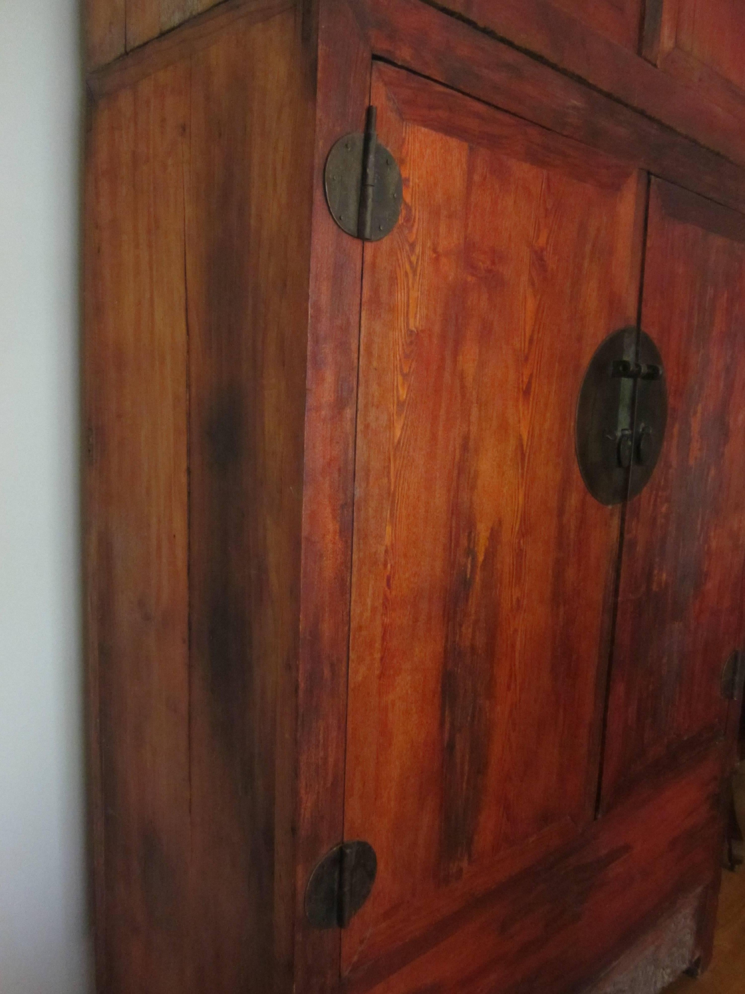 Wood 19th Century Wedding Cabinet