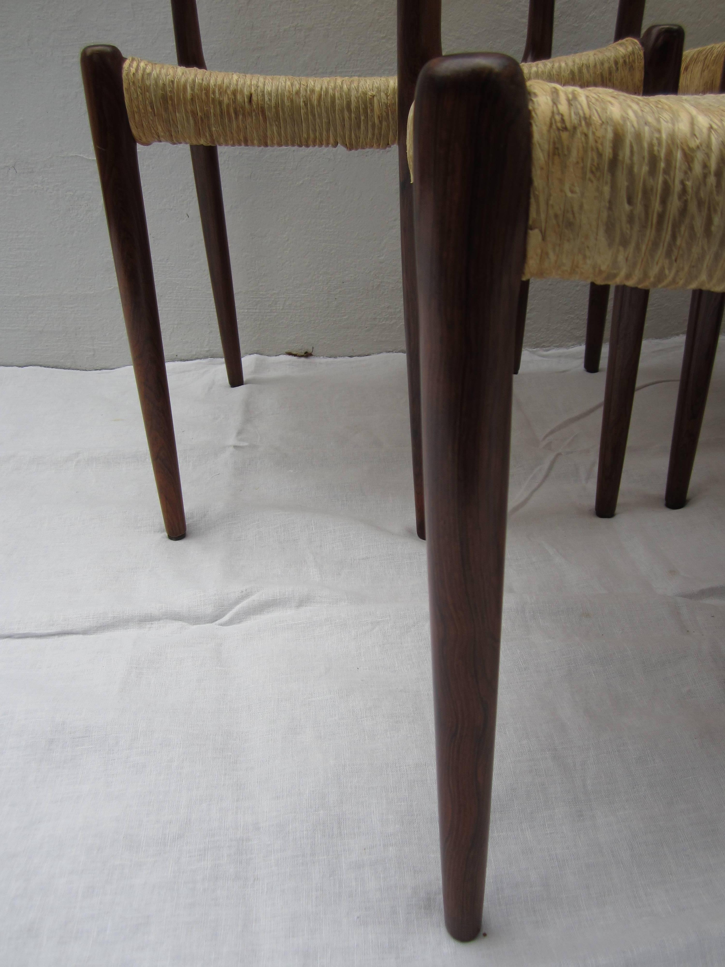 Set of Six Rosewood Niels O. Moller Chairs 2