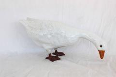 White Glazed Ceramic Goose