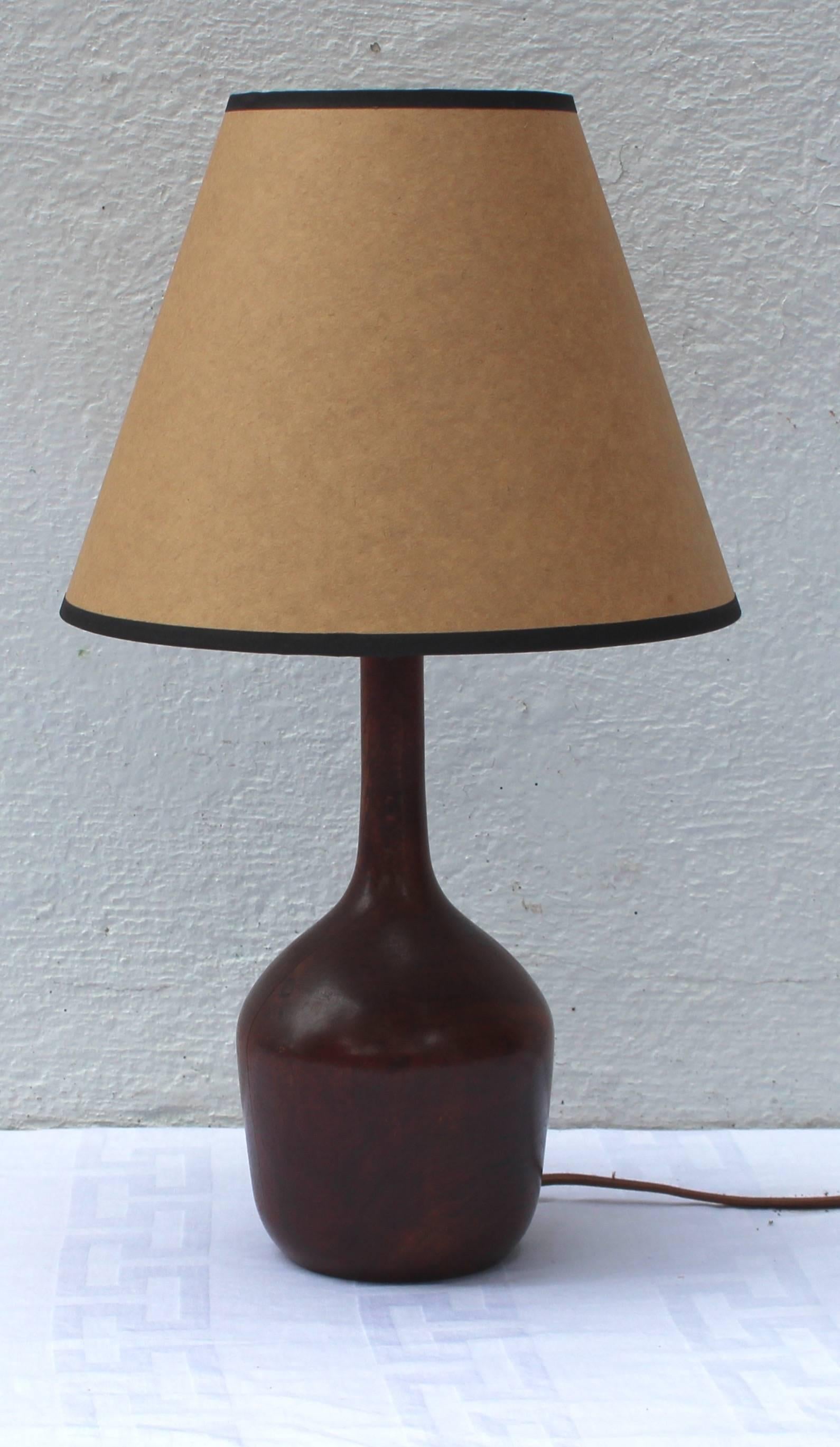 Midcentury Danish Teak Table Lamp 2
