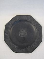 Set of Four 19th Century Basalt Wedgwood Plates